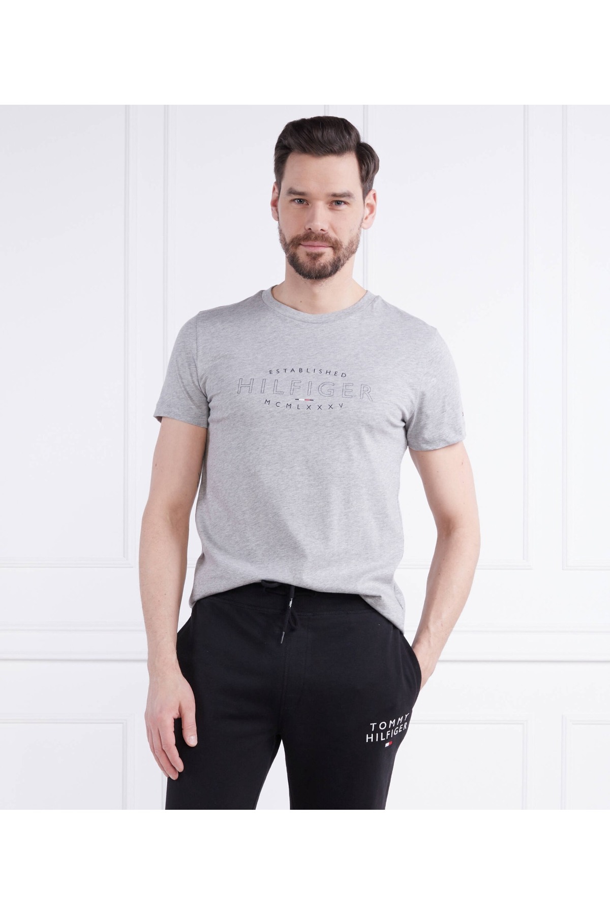 تی شرت مردانه طرح دار آستین کوتاه | تامی هیلفیگر Tommy Hilfiger MW0MW30034-TH