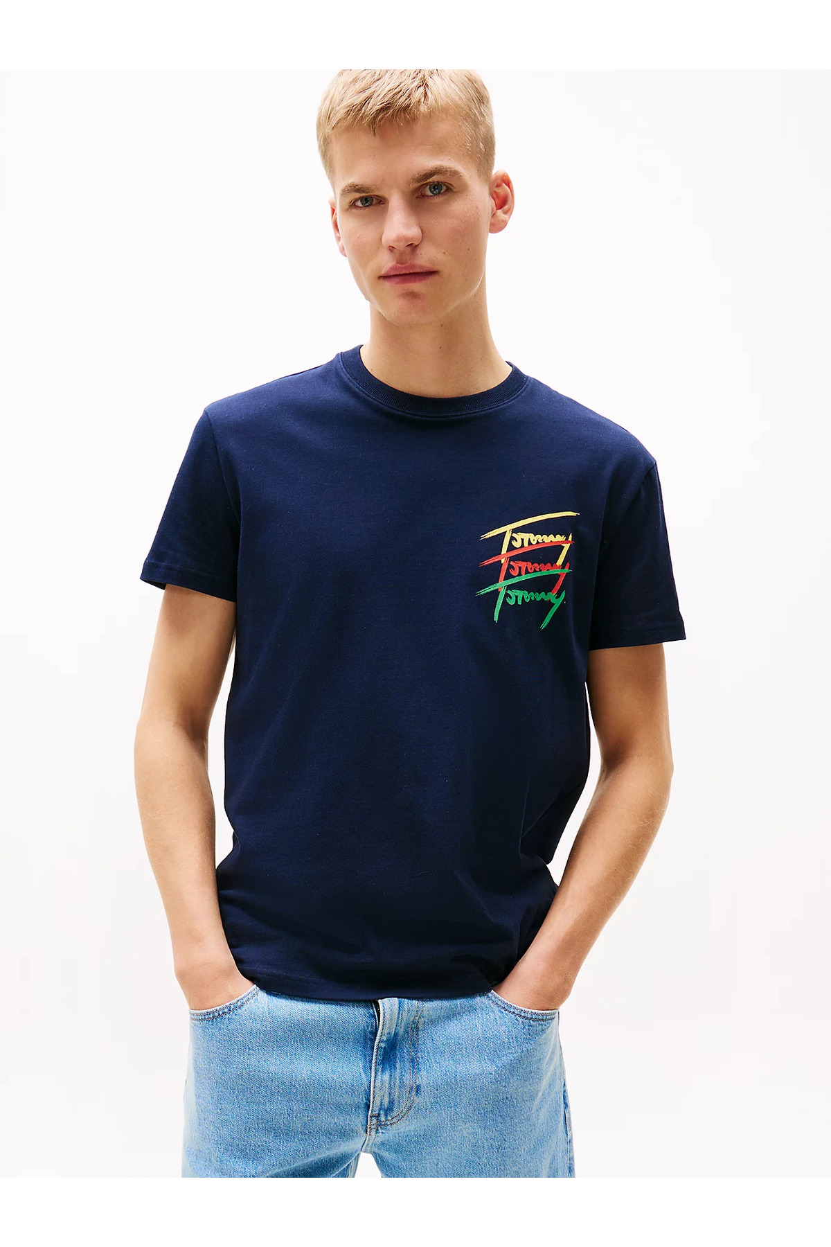 تی شرت مردانه راسته بدون آستین | تامی هیلفیگر Tommy Hilfiger DM0DM20771