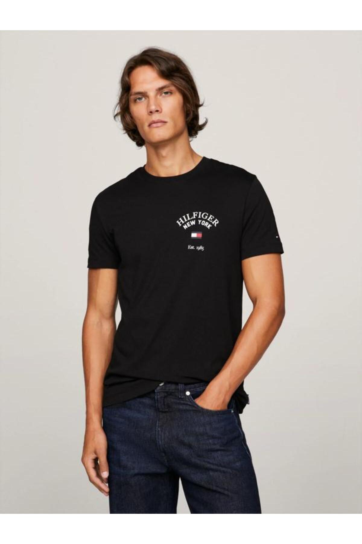 تی شرت مردانه راسته آستین کوتاه | تامی هیلفیگر Tommy Hilfiger MW0MW33689-888