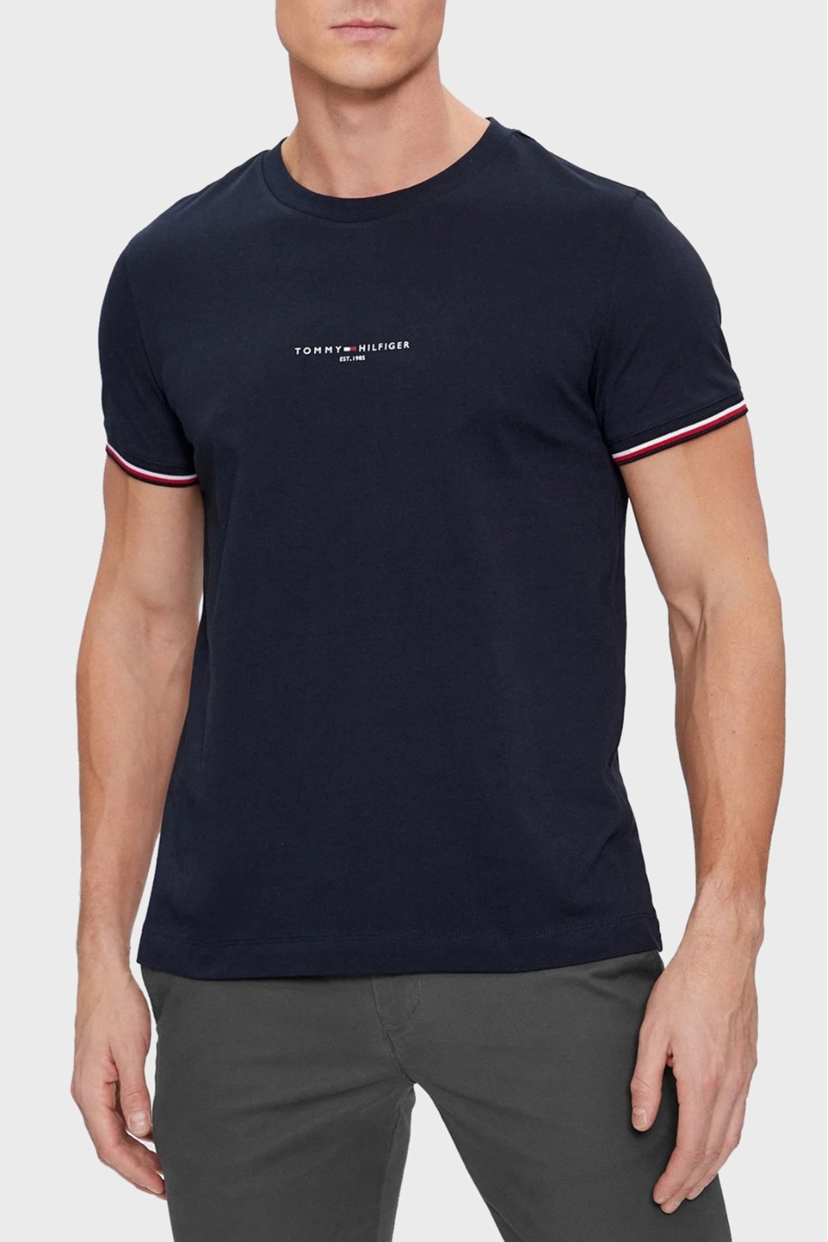تی شرت مردانه طرح دار آستین کوتاه | تامی هیلفیگر Tommy Hilfiger MW0MW32584HCX-TO