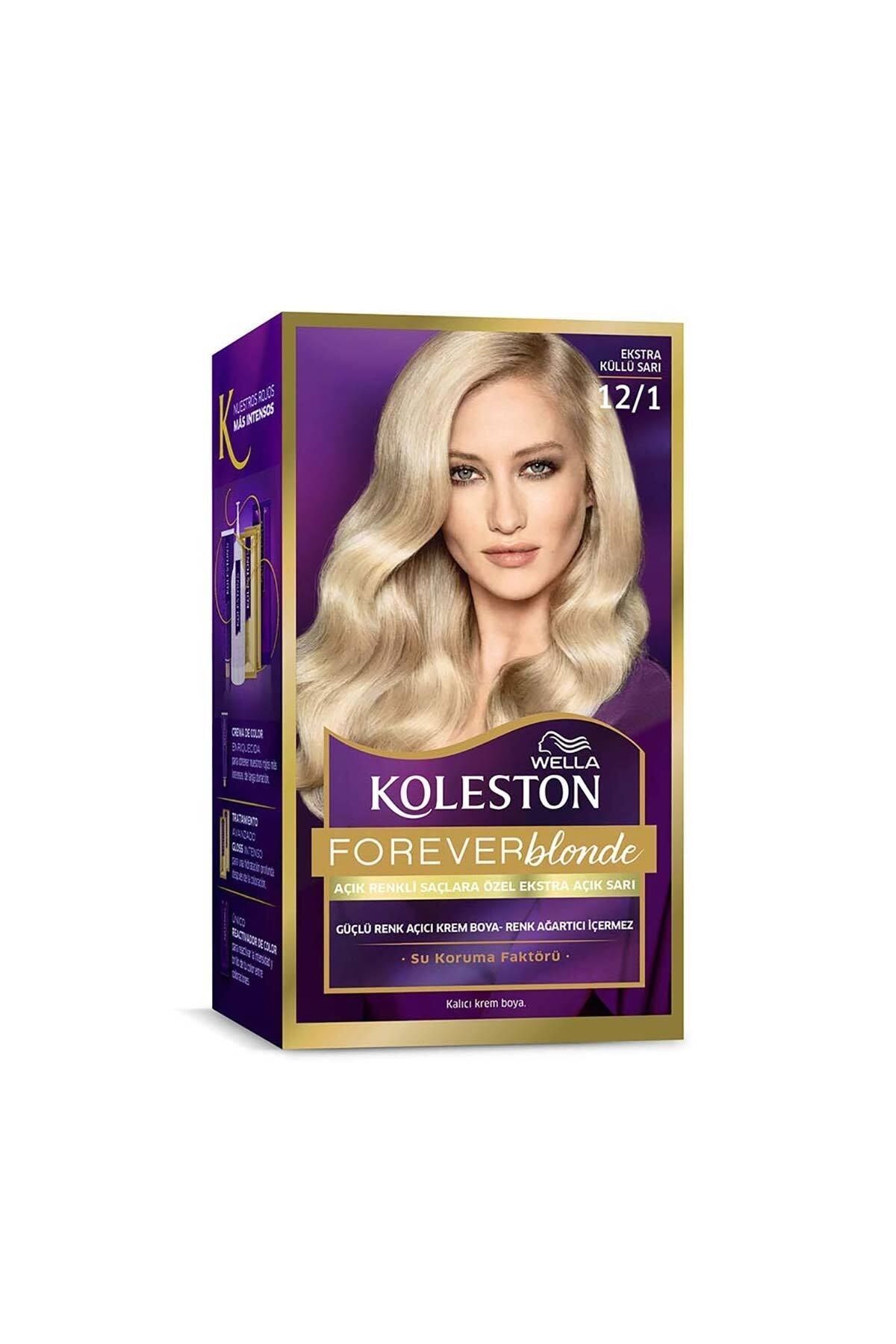 رنگ موی کولستون کیت 12/1 بلوند خاکستری اضافی رنگ مو زنانه | ولا Wella KolestonKit
