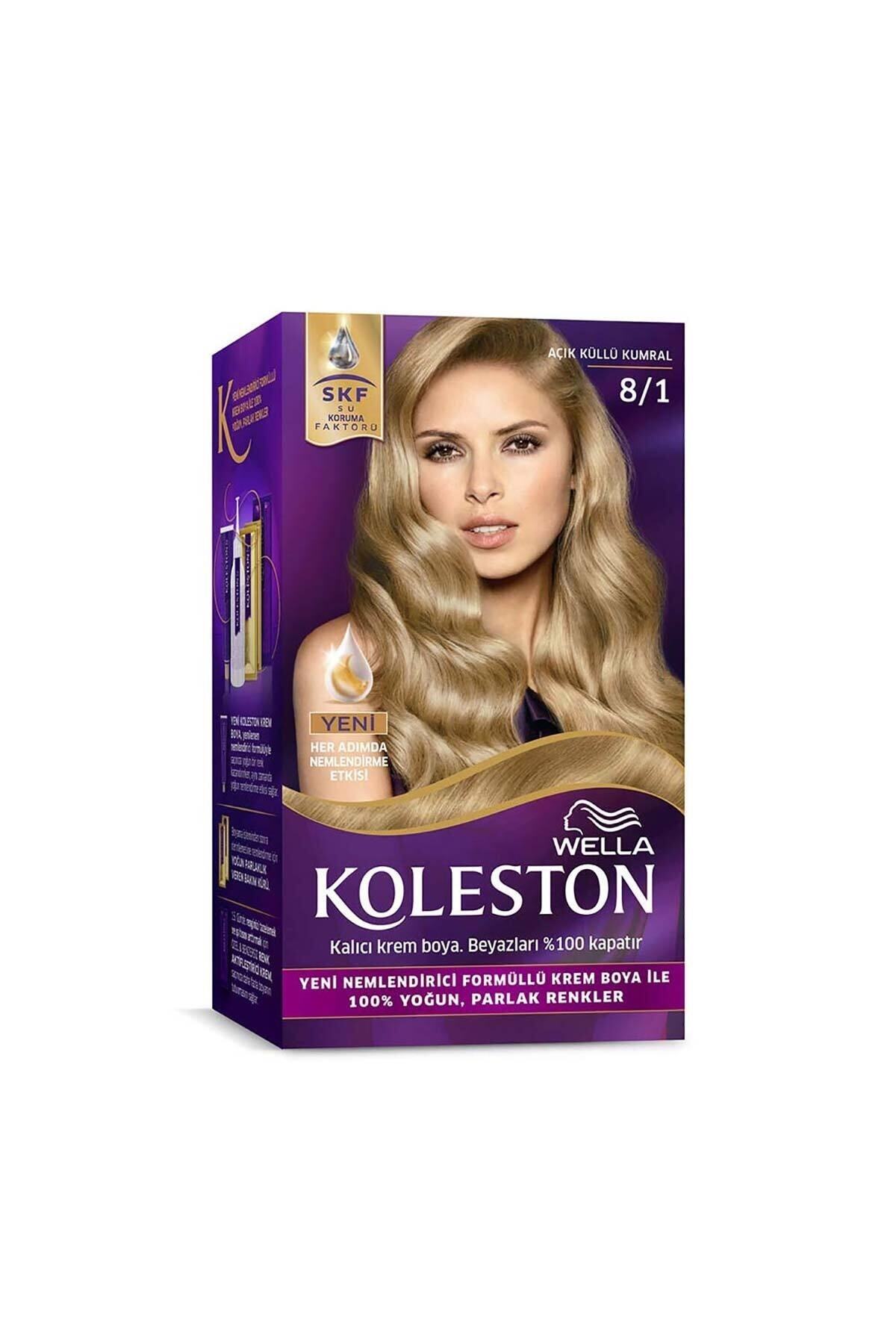 رنگ موی کولستون کیت 8/1 بلوند خاکستری روشن رنگ مو زنانه | ولا Wella KolestonKit
