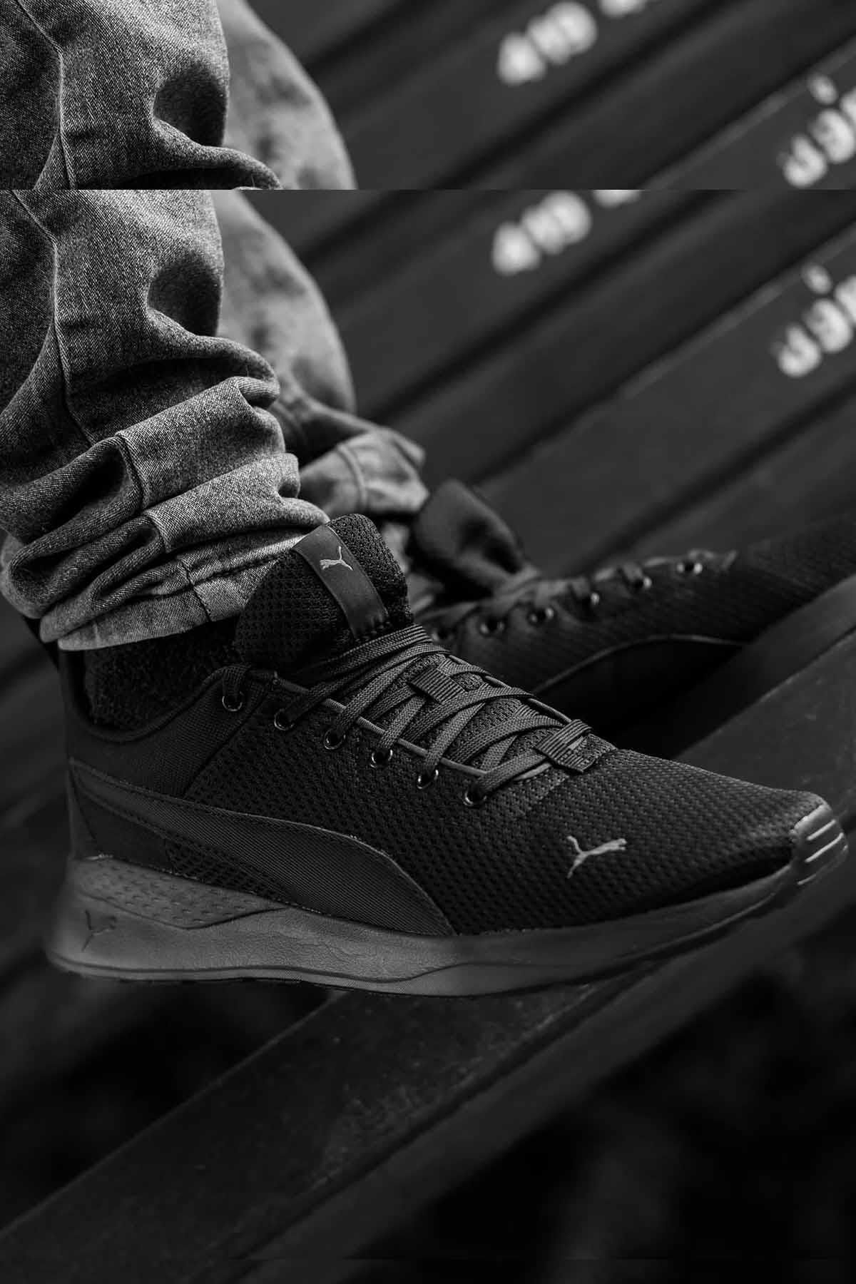 کفش ورزشی روزانه یونیسکس Anzarun Lite 371128-01-1 مشکی کفش پیاده روی مردانه بافتنی | پوما Puma 371128-01-1Siyah