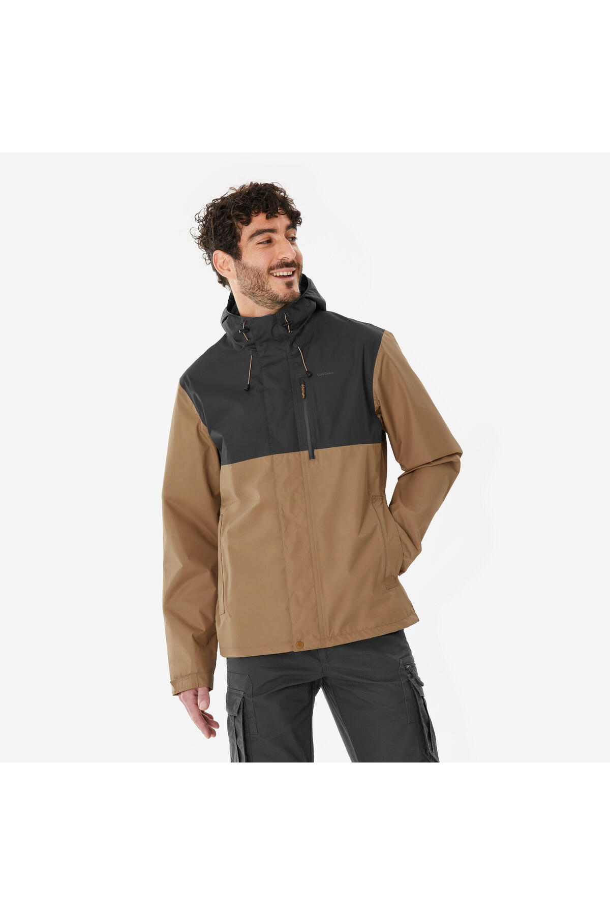 بارانی و بادگیر مردانه راسته آستین استاندارد | دکتلون Decathlon 334354