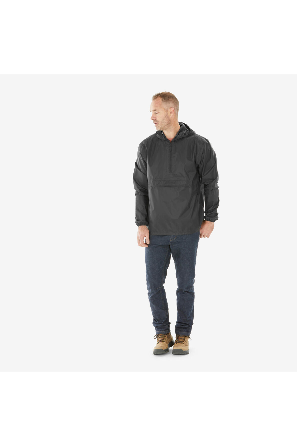 بارانی و بادگیر مردانه راسته آستین بلند | دکتلون Decathlon 352054