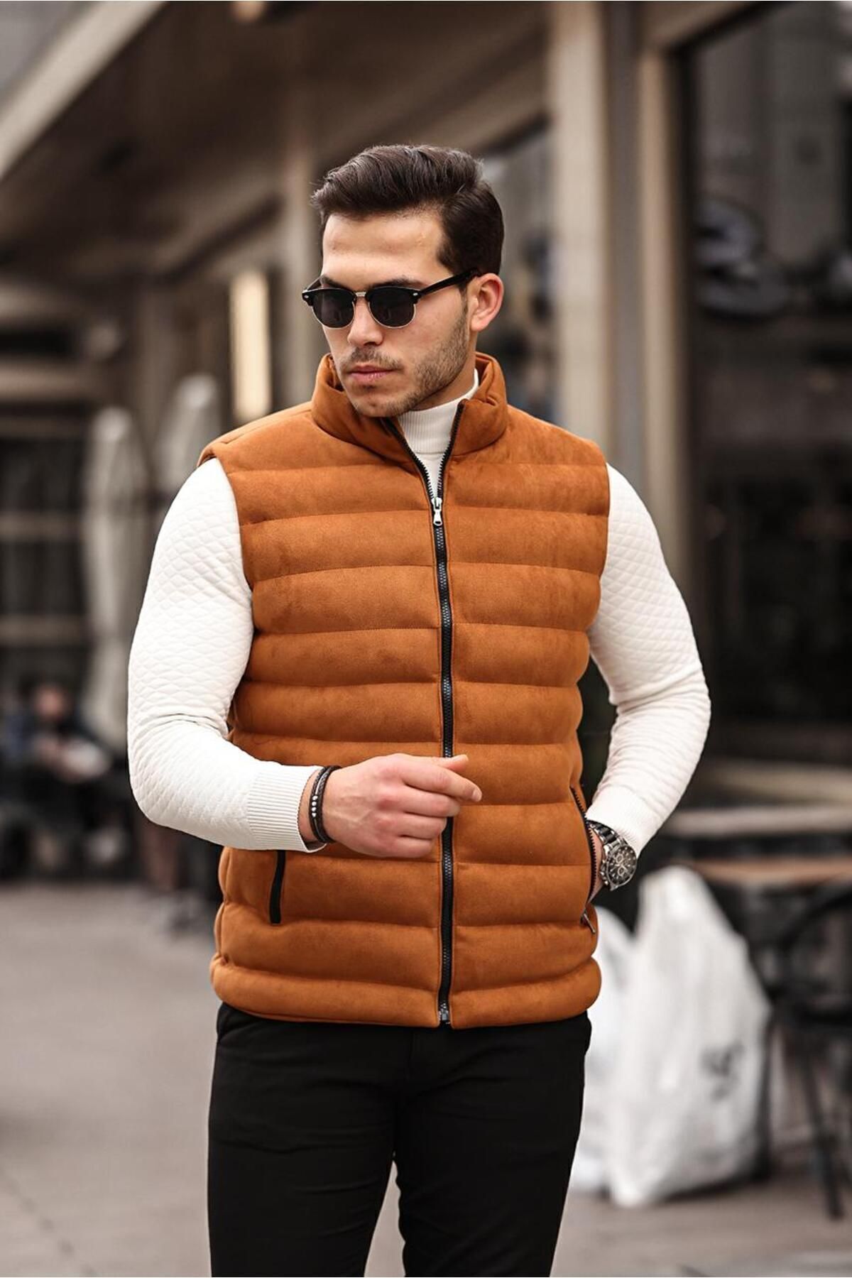 جلیقه مردانه راسته آستین استاندارد | مرو لایف Mero Life Mero-252