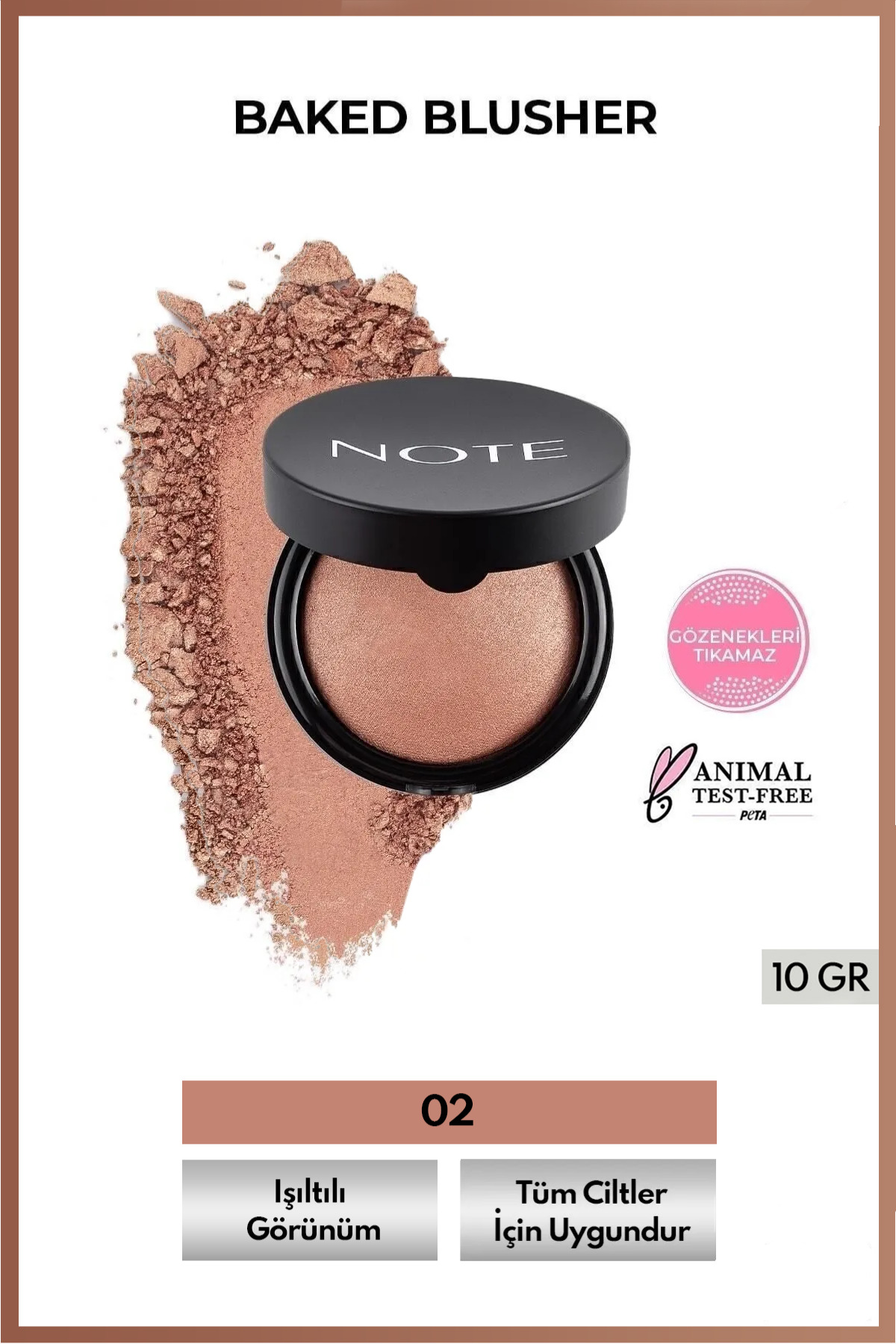 رژ گونه زنانه | نوت کازمتیکس Note Cosmetics BLSH BAKED