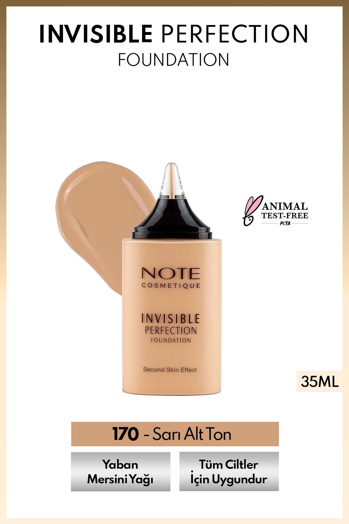 فاندیشن زنانه | نوت کازمتیکس Note Cosmetics FND INVISIBLE PERF