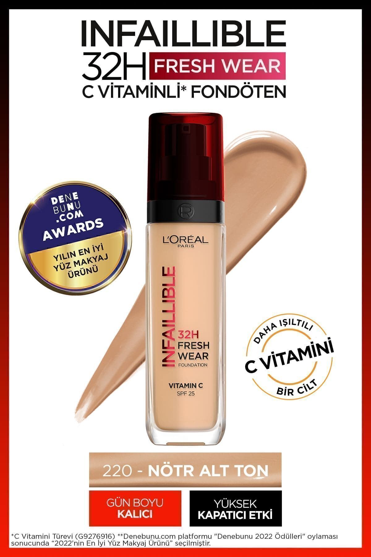 فاندیشن زنانه | لوریل پاریس L'Oreal Paris INFFRSHWEAR