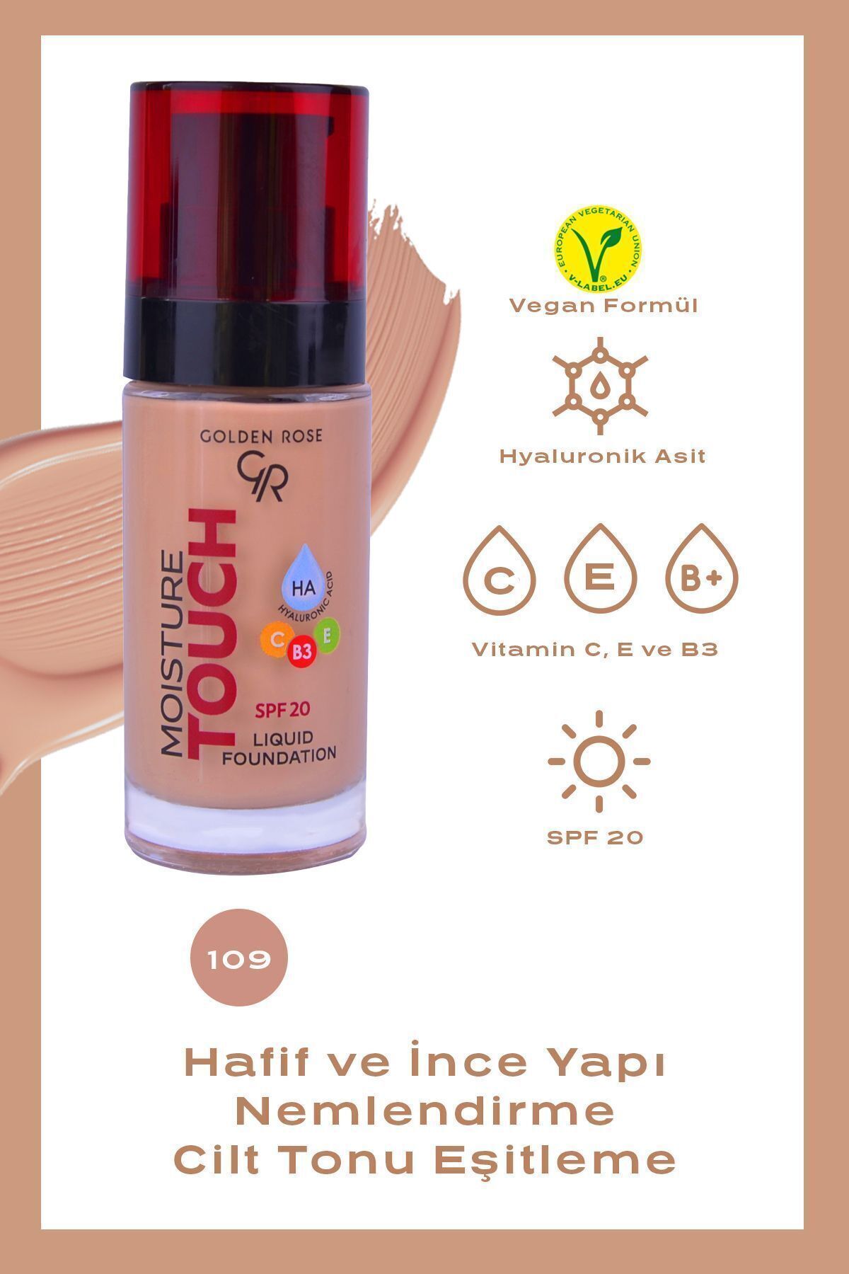 فاندیشن زنانه | گلدن رز Golden Rose P-MLF