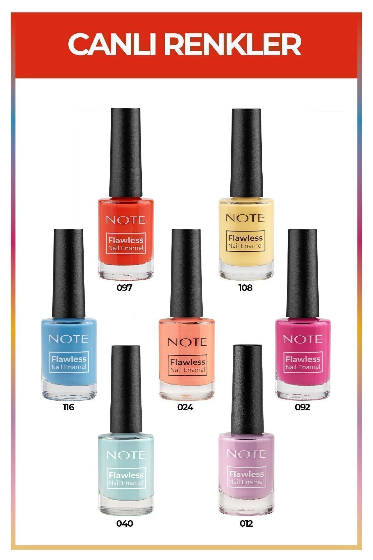 لاک ناخن زنانه | نوت کازمتیکس Note Cosmetics NAIL FLAWLESS SET-7