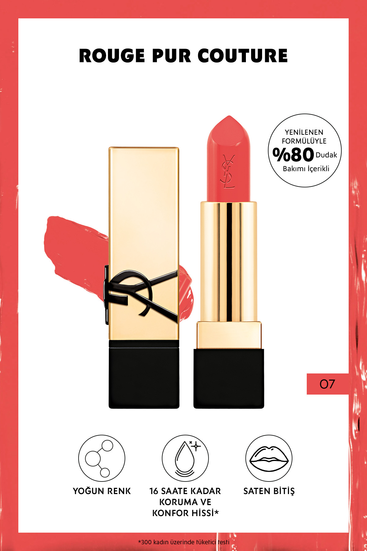 رژ لب زنانه | ایوسن لوران Yves Saint Laurent LE27XXXX
