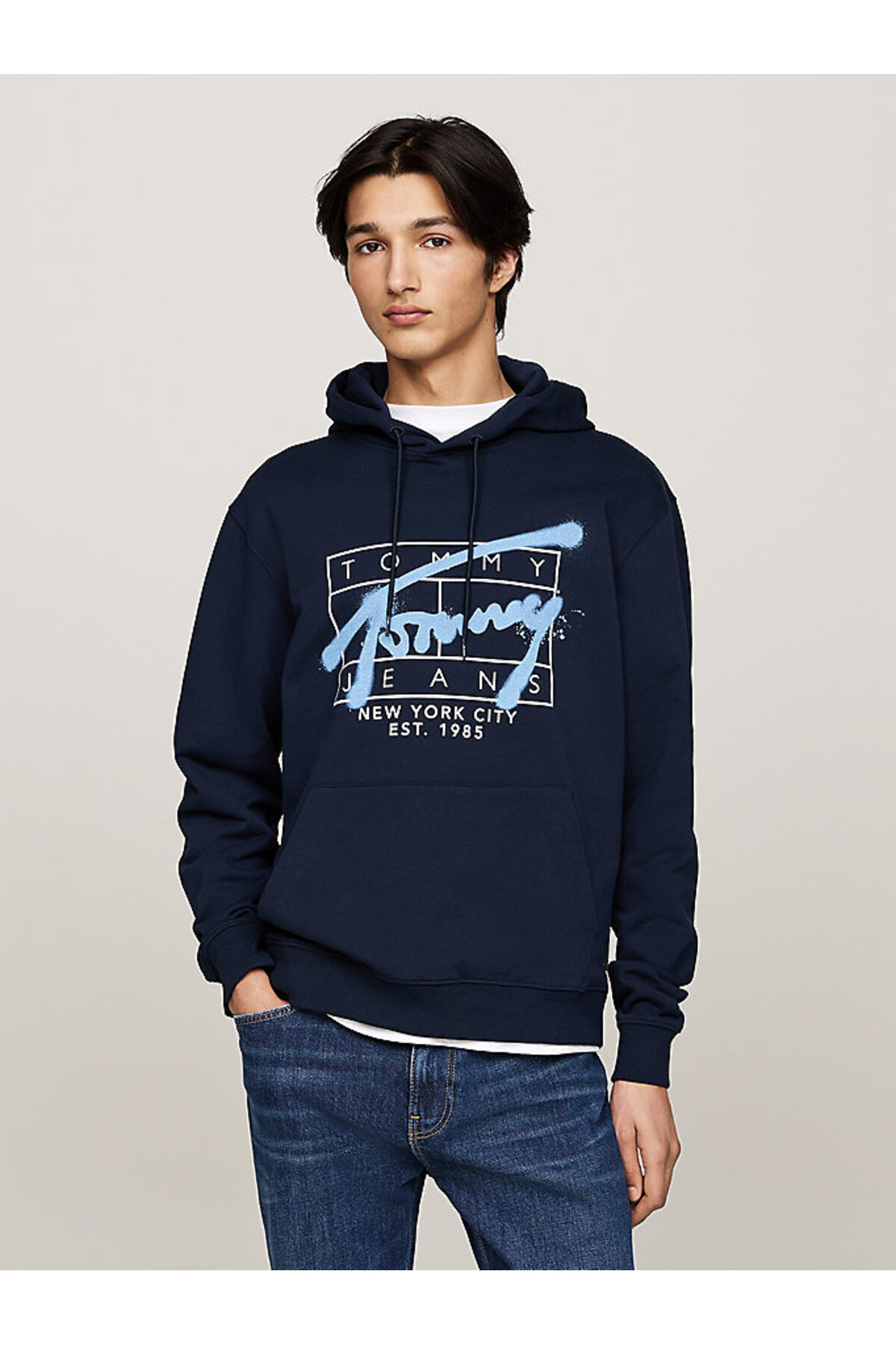 سویشرت مردانه طرح دار آستین بلند | تامی هیلفیگر Tommy Hilfiger DM0DM20593C1G