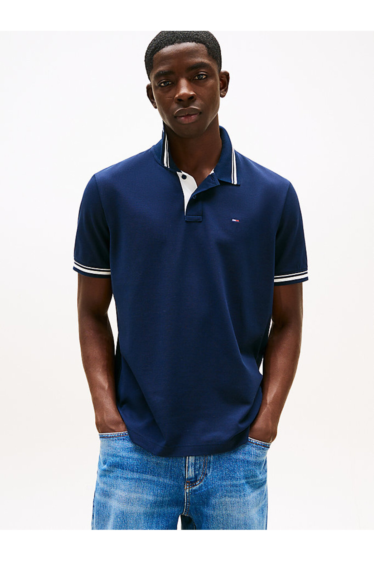 پولوشرت مردانه راسته آستین کوتاه | تامی هیلفیگر Tommy Hilfiger DM0DM21846