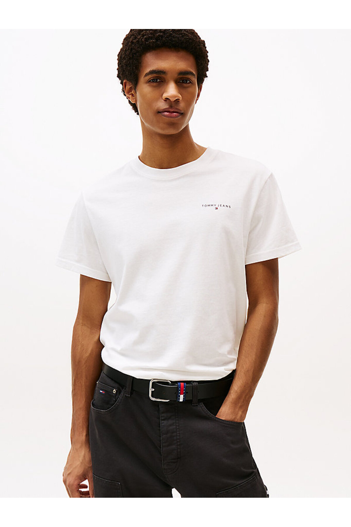 تی شرت مردانه طرح دار آستین کوتاه | تامی هیلفیگر Tommy Hilfiger DM0DM21780.YBL