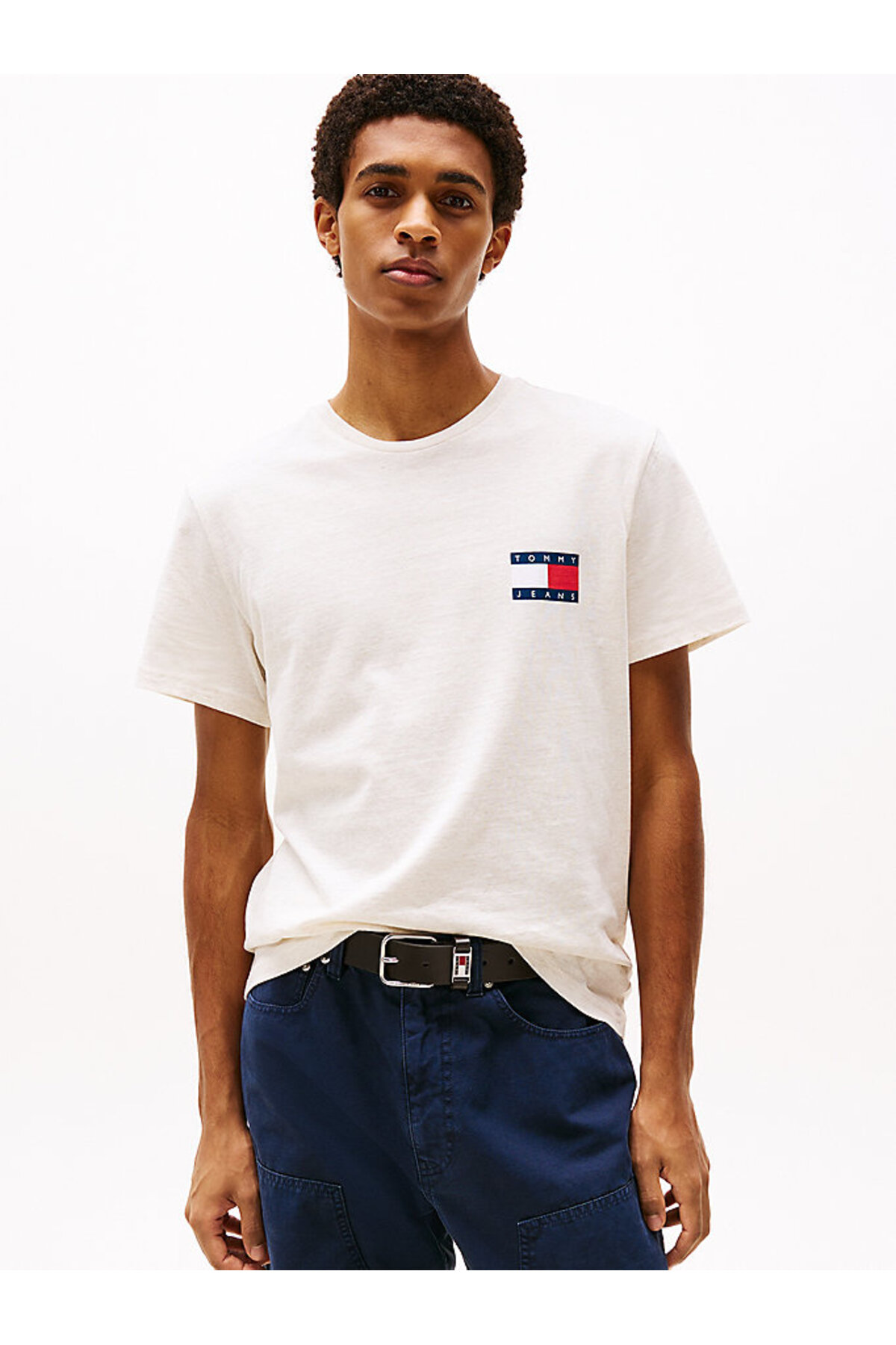 تی شرت مردانه راسته آستین کوتاه | تامی هیلفیگر Tommy Hilfiger DM0DM20740AE3
