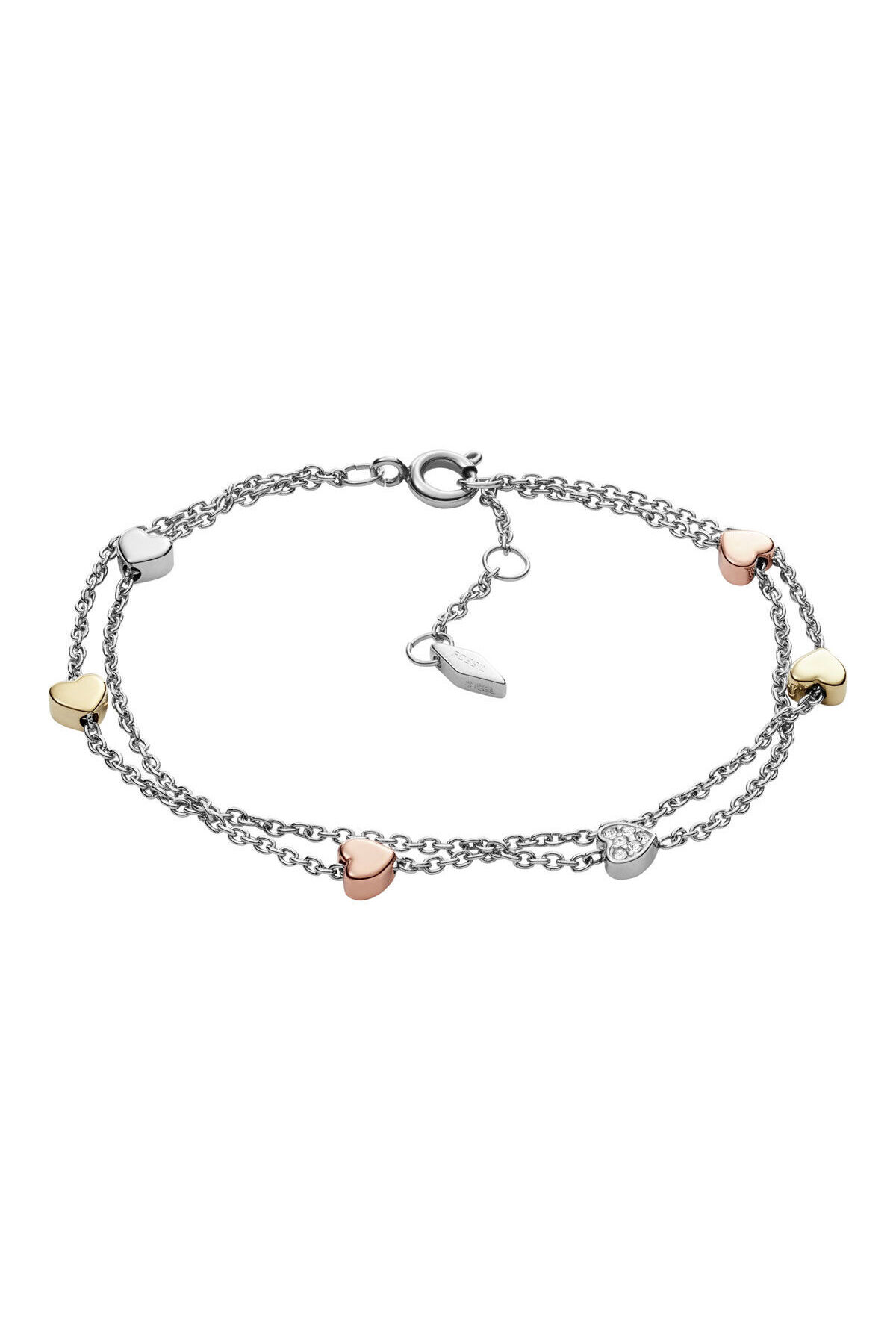 دستبند استیل زنانه | فسیل جول Fossil Jewel JF02854-998