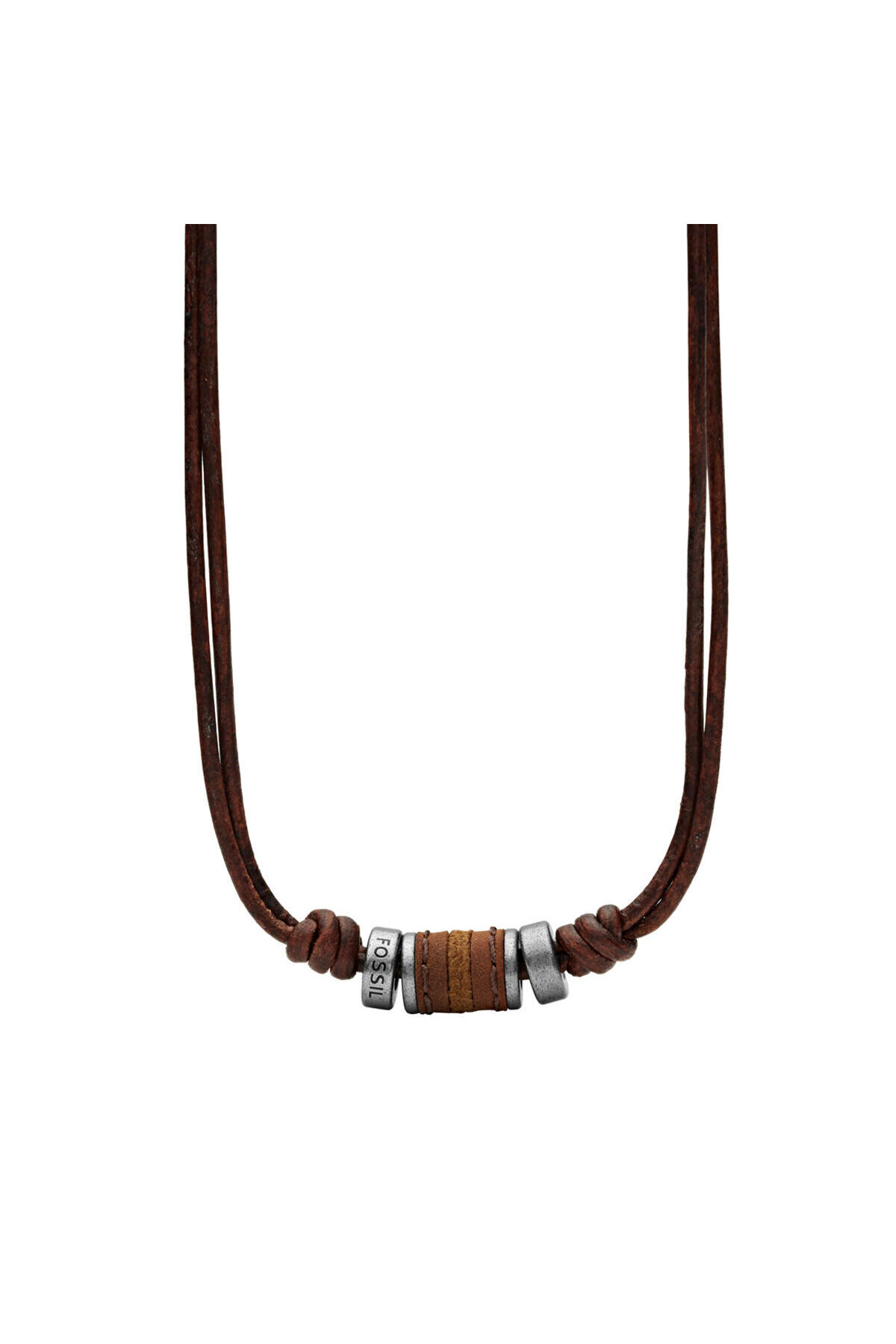 گردنبند استیل مردانه | فسیل Fossil F00899-797
