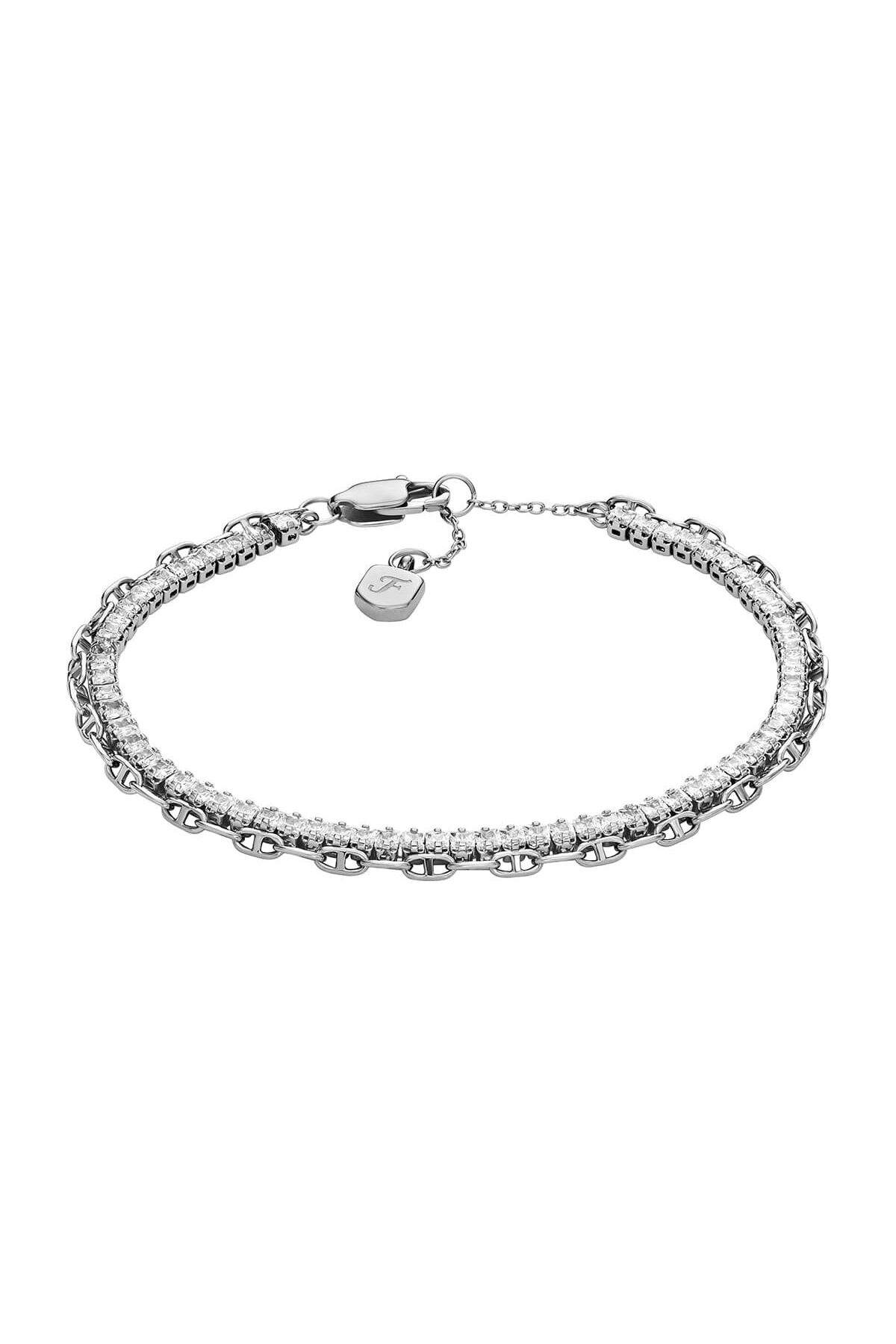 دستبند استیل زنانه | فسیل Fossil JA7273-040-698000642