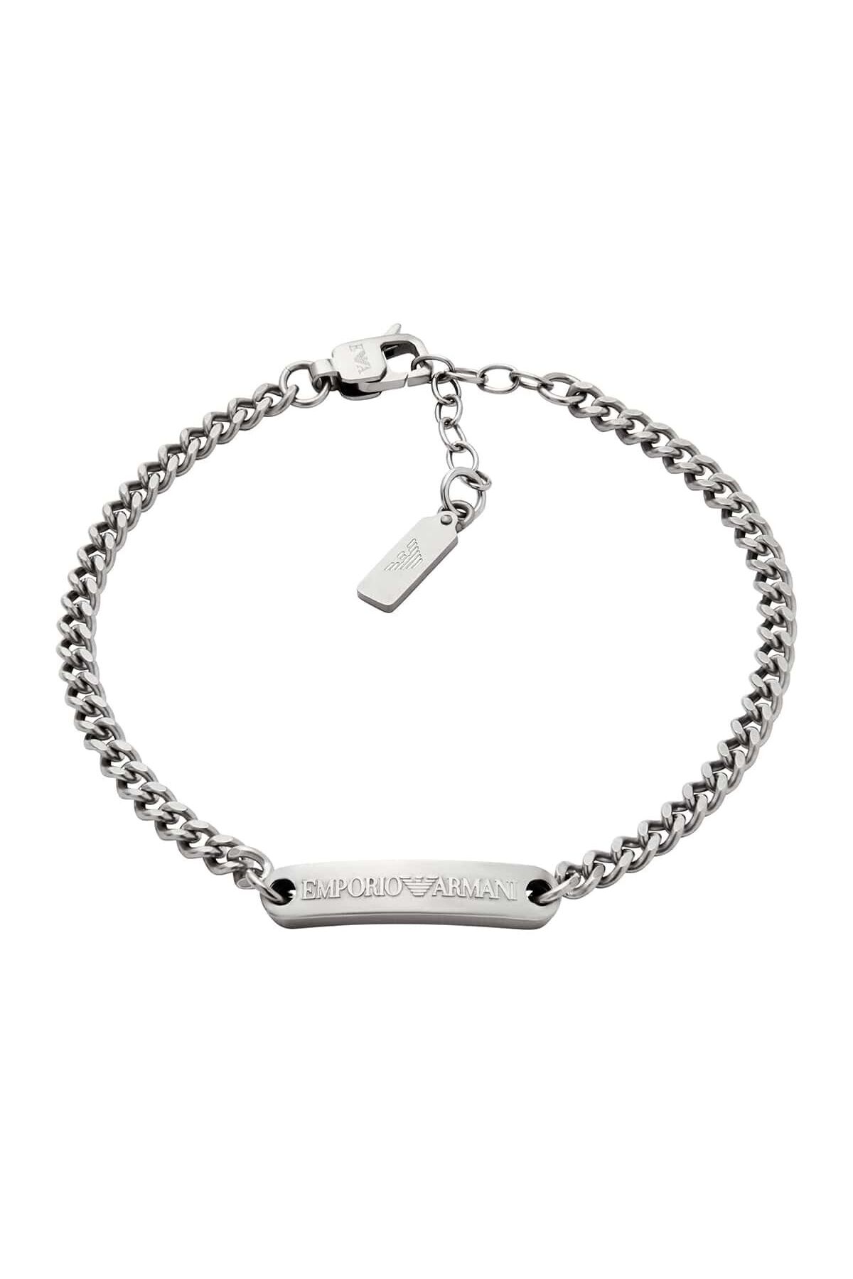 دستبند استیل مردانه | امپوریو آرمانی Emporio Armani AJEGS3189-040