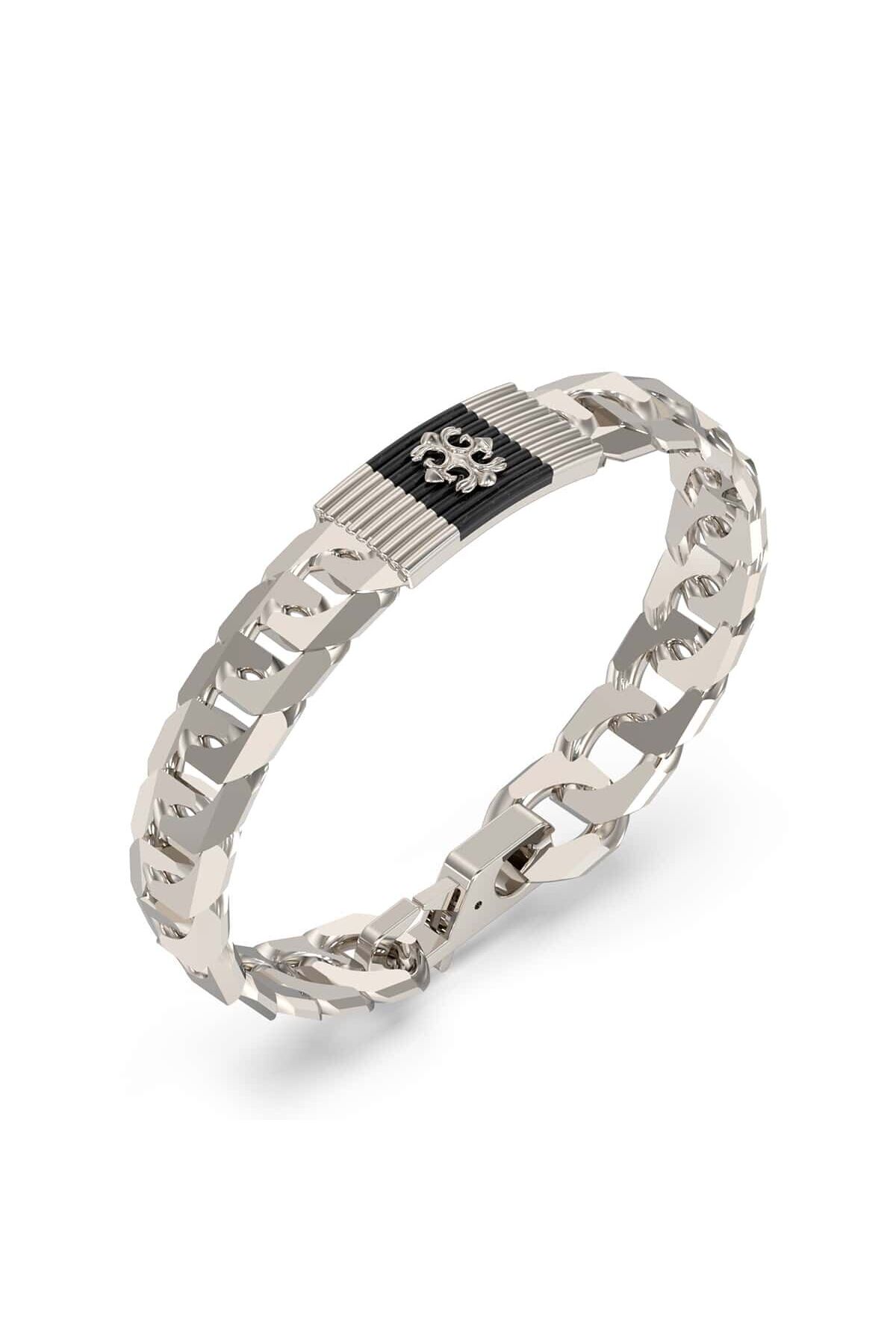 دستبند استیل مردانه | گس Guess JGUJUMB05066JWSTBKS