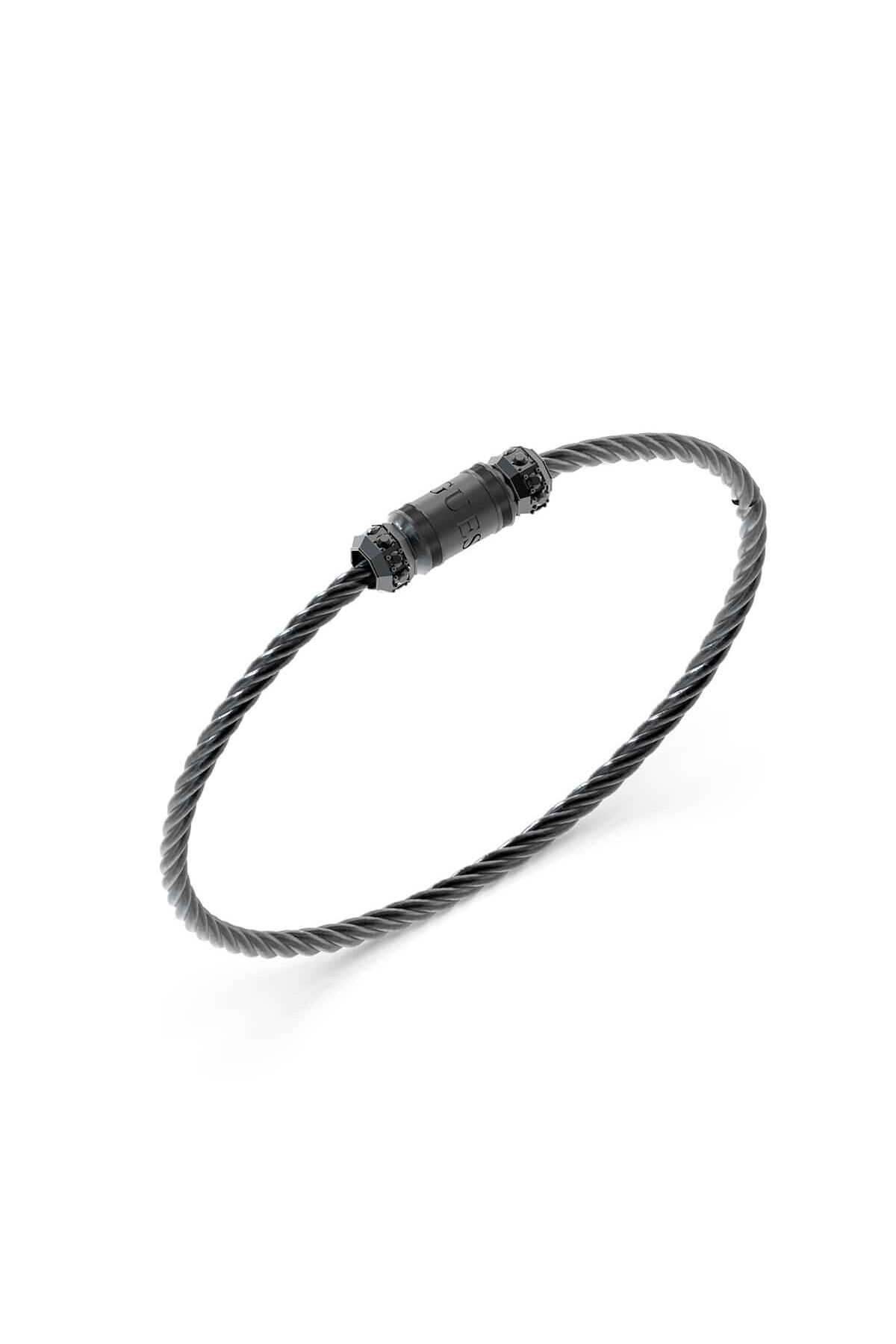 دستبند استیل مردانه | گس Guess JGUJUMB05095JWBKS