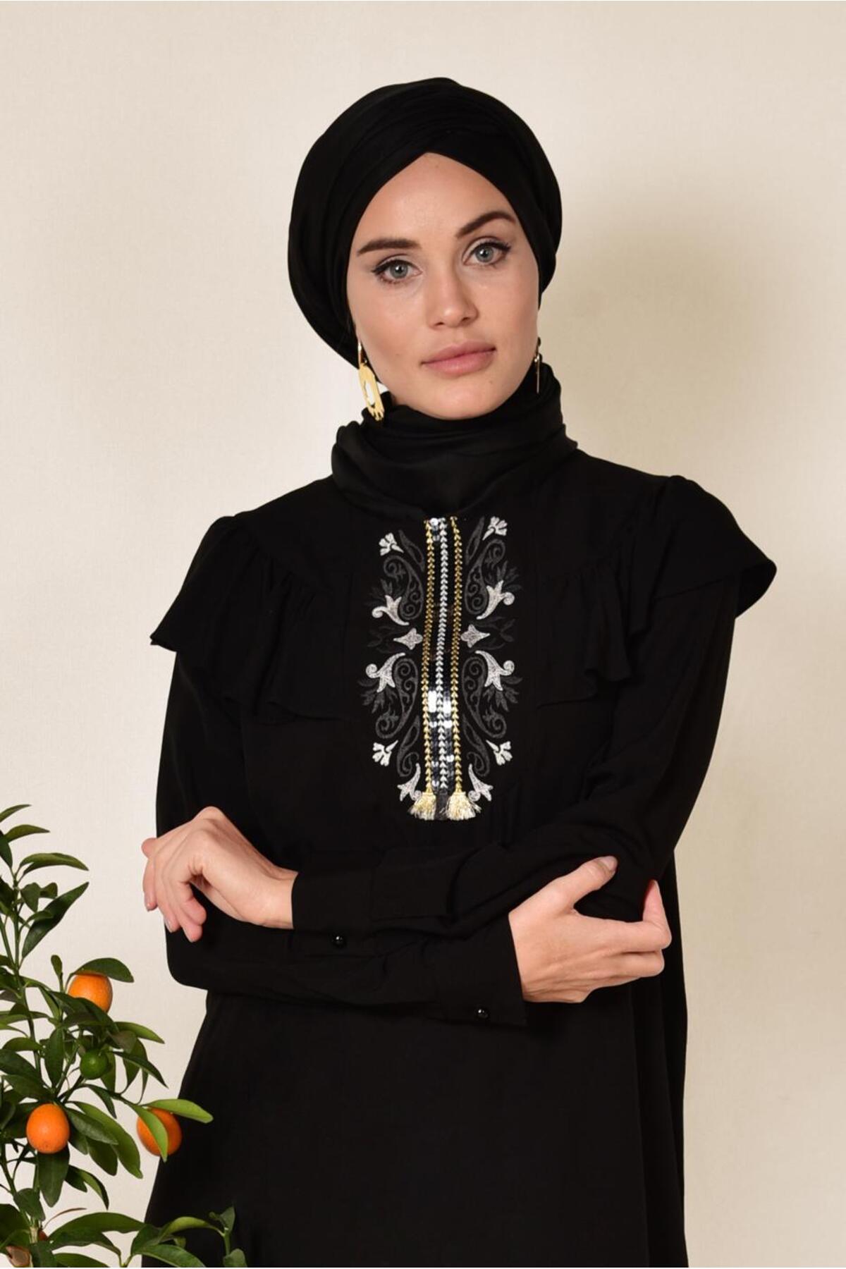 تونیک زنانه راسته آستین بلند | آلوینا Alvina 19YTNK004120