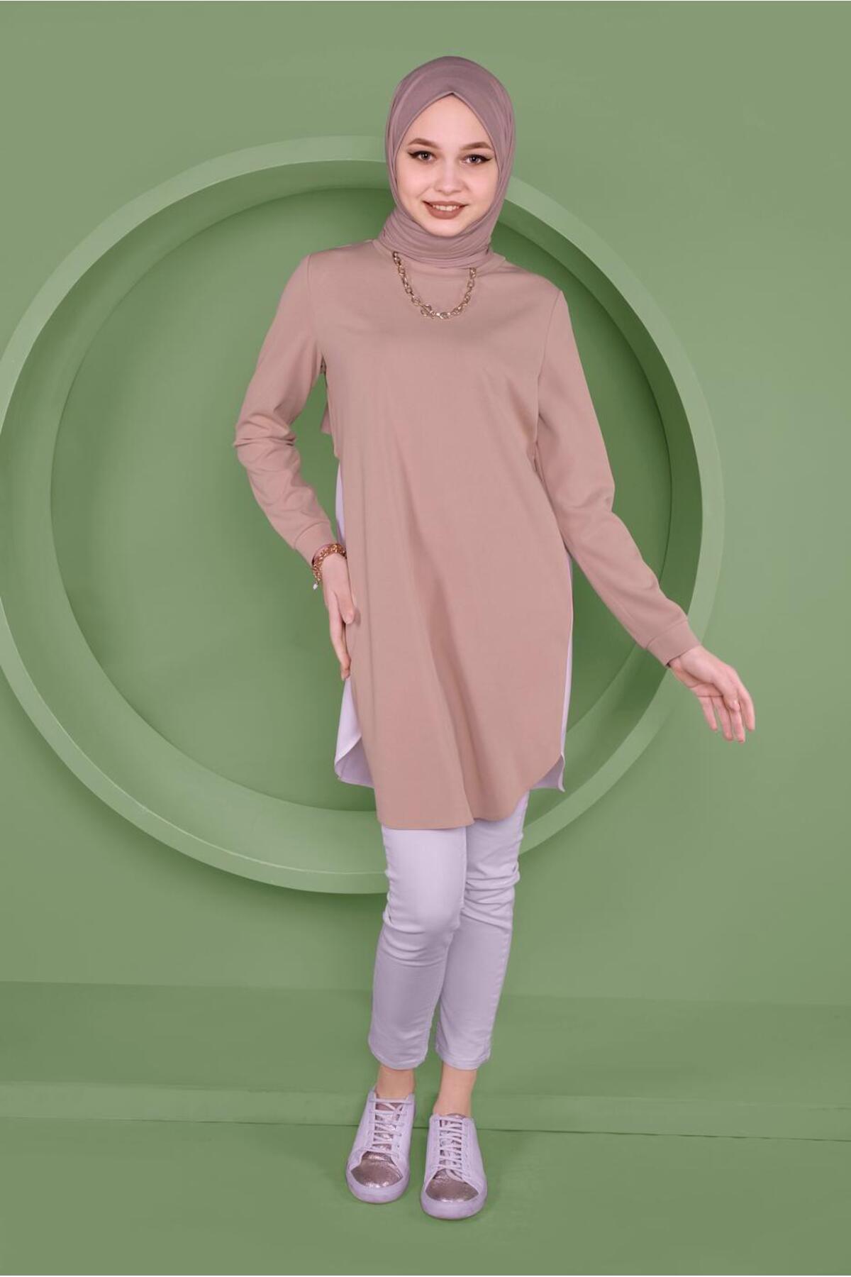 تونیک زنانه راسته آستین بلند | آلوینا Alvina 21YTNK0041371