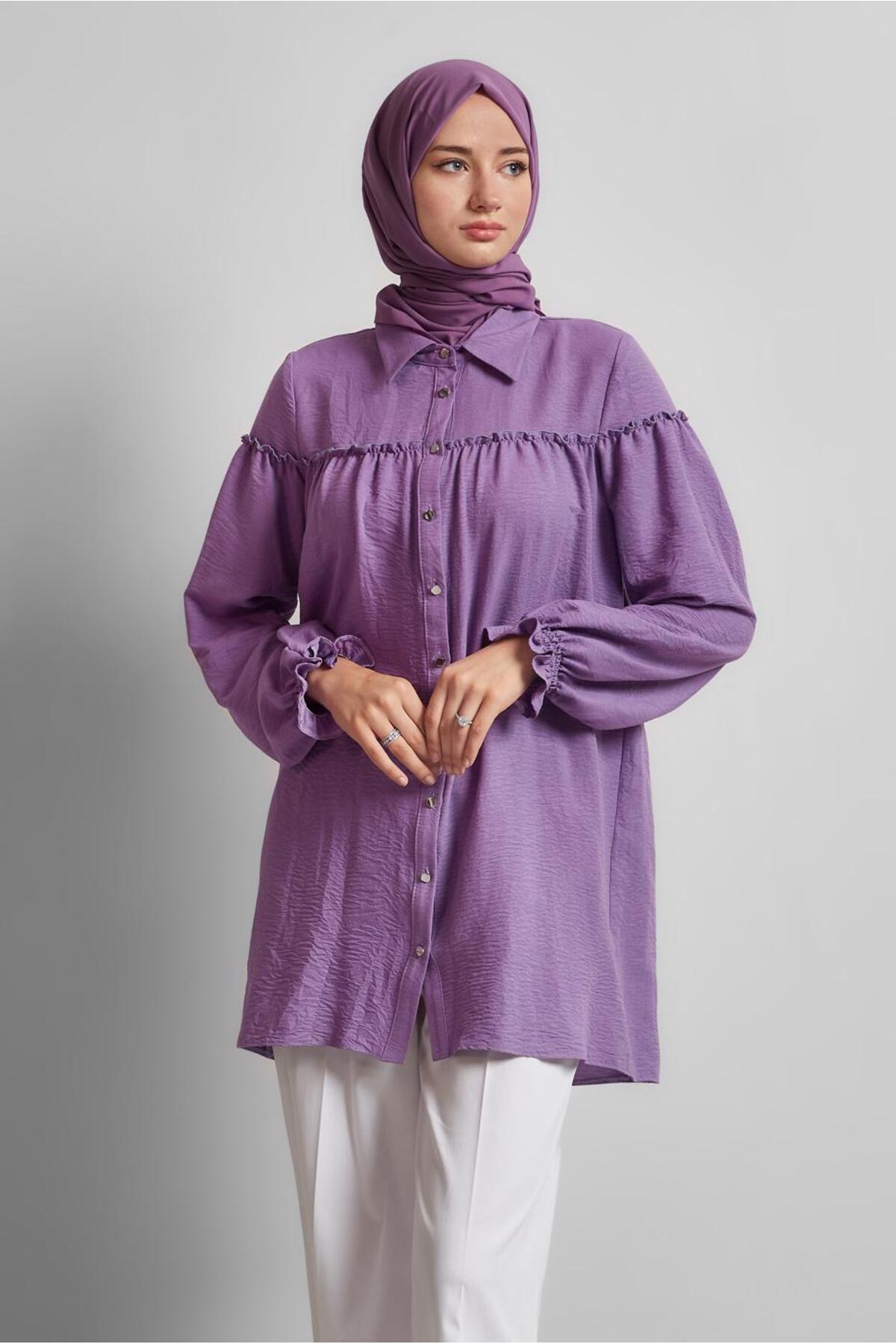 تونیک زنانه راسته آستین استاندارد | آلوینا Alvina 25YTNK0045690