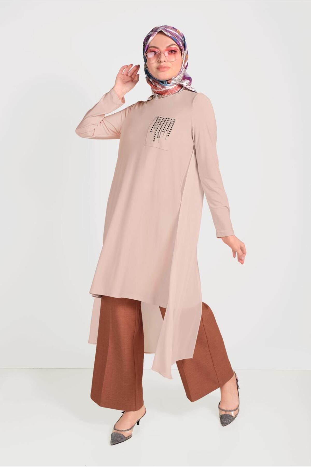 تونیک زنانه راسته آستین بلند | آلوینا Alvina 20YTNK0040514