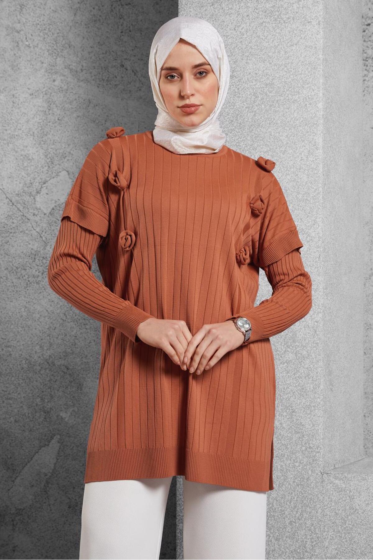 تونیک زنانه راسته آستین بلند | آلوینا Alvina 25KTNK0044992
