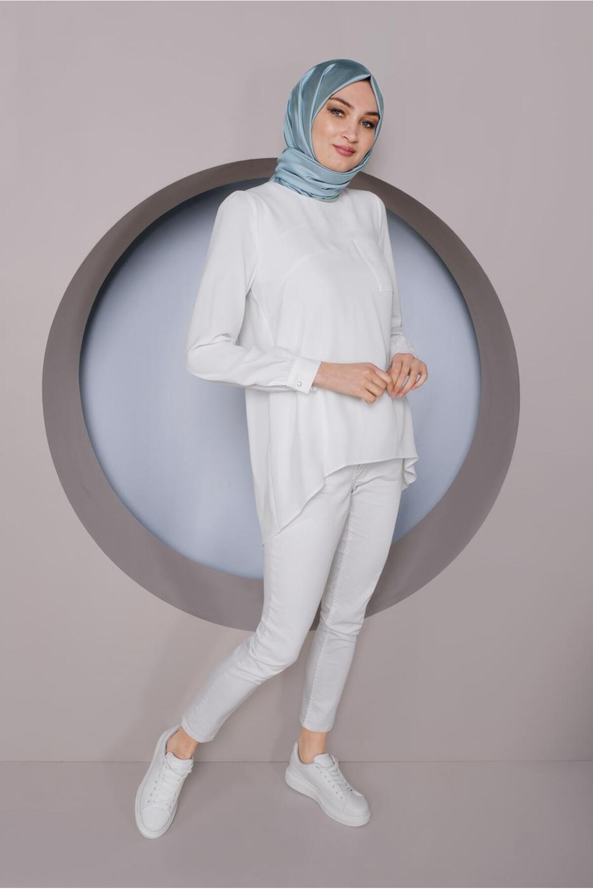 تونیک زنانه راسته آستین بلند | آلوینا Alvina 21YTNK0040732