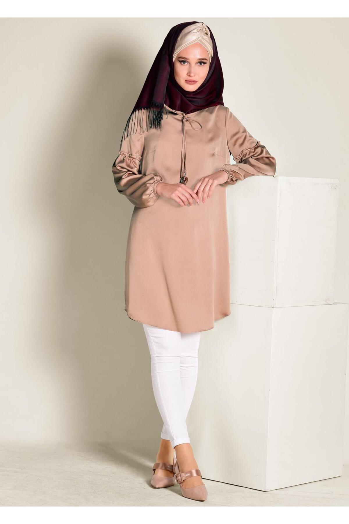 تونیک زنانه راسته آستین بلند | آلوینا Alvina 19YTNK004334