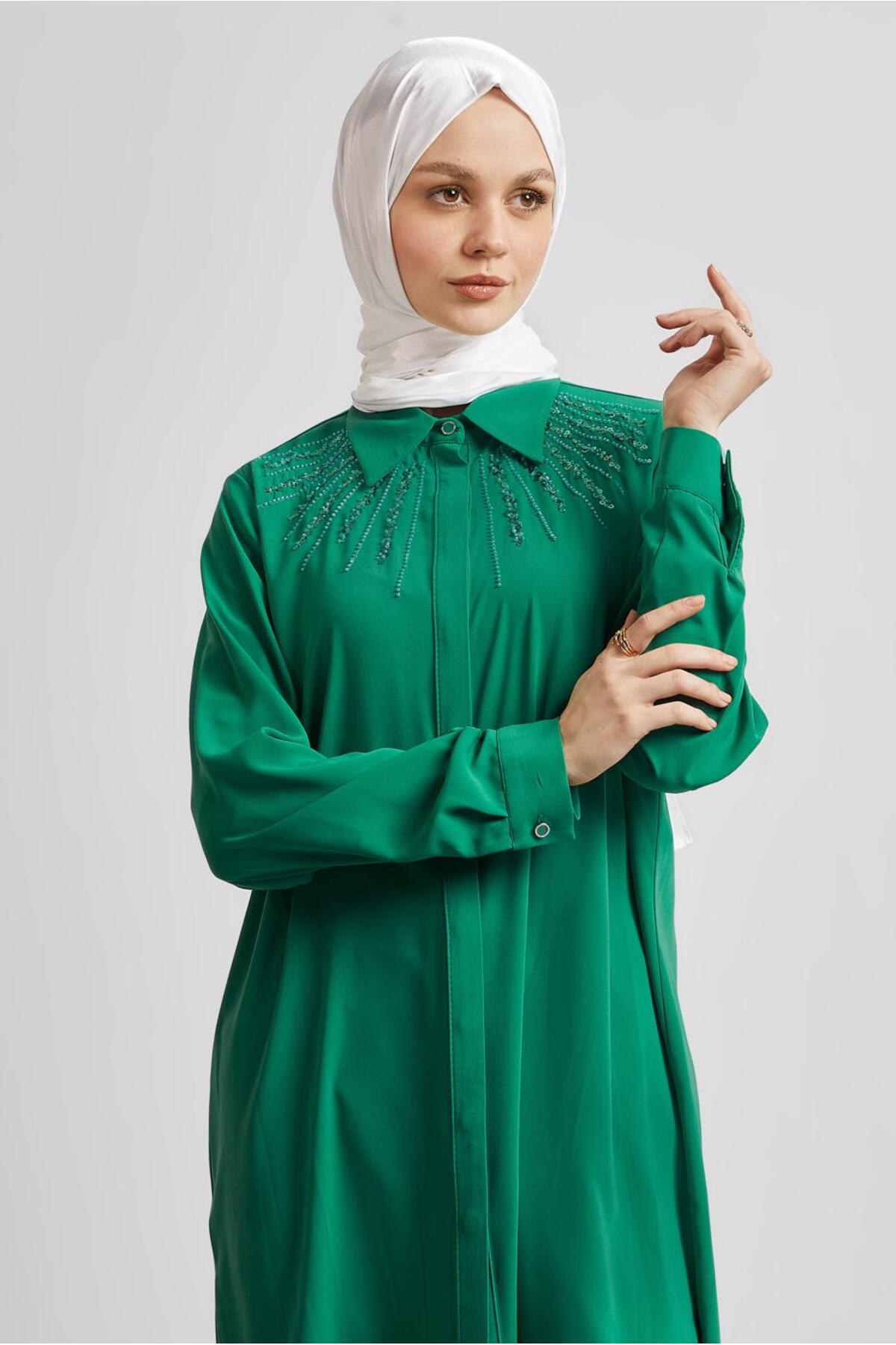 تونیک زنانه راسته آستین بلند | آلوینا Alvina 25YTNK0045421
