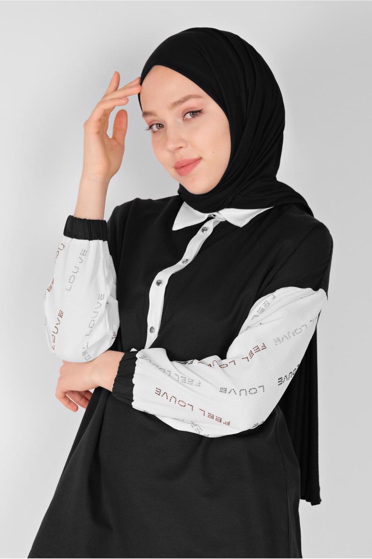 تونیک زنانه طرح دار آستین استاندارد | آلوینا Alvina 21YTNK0041797
