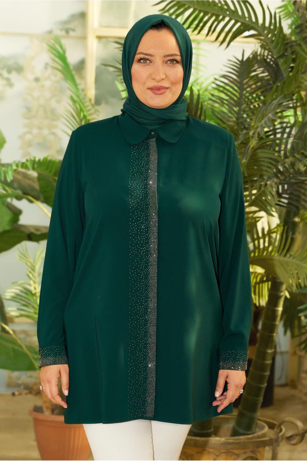 تونیک زنانه طرح دار آستین استاندارد | آلوینا Alvina 25YTNK0020756