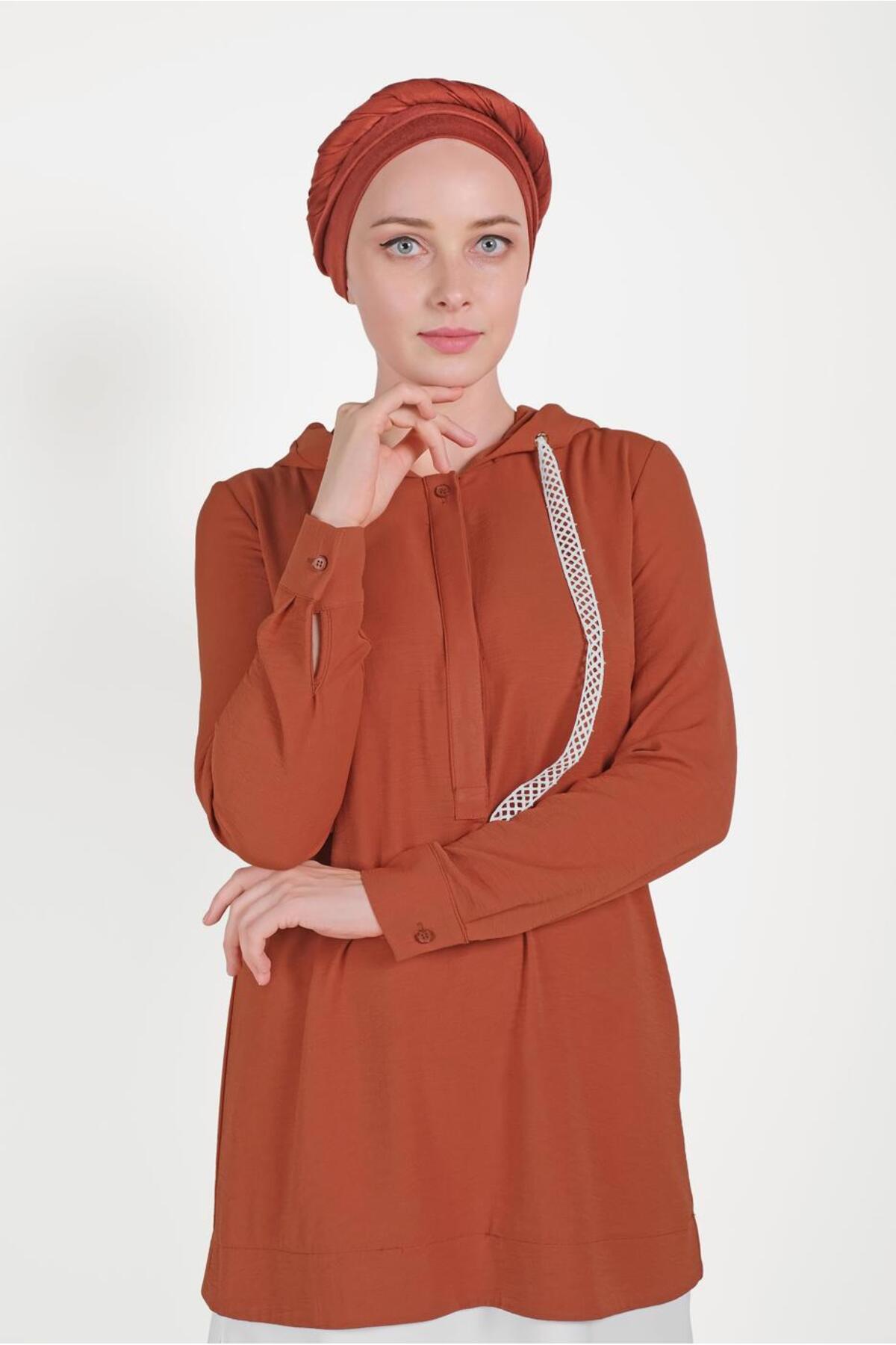 تونیک زنانه راسته آستین بلند | آلوینا Alvina 20YTNK0040512
