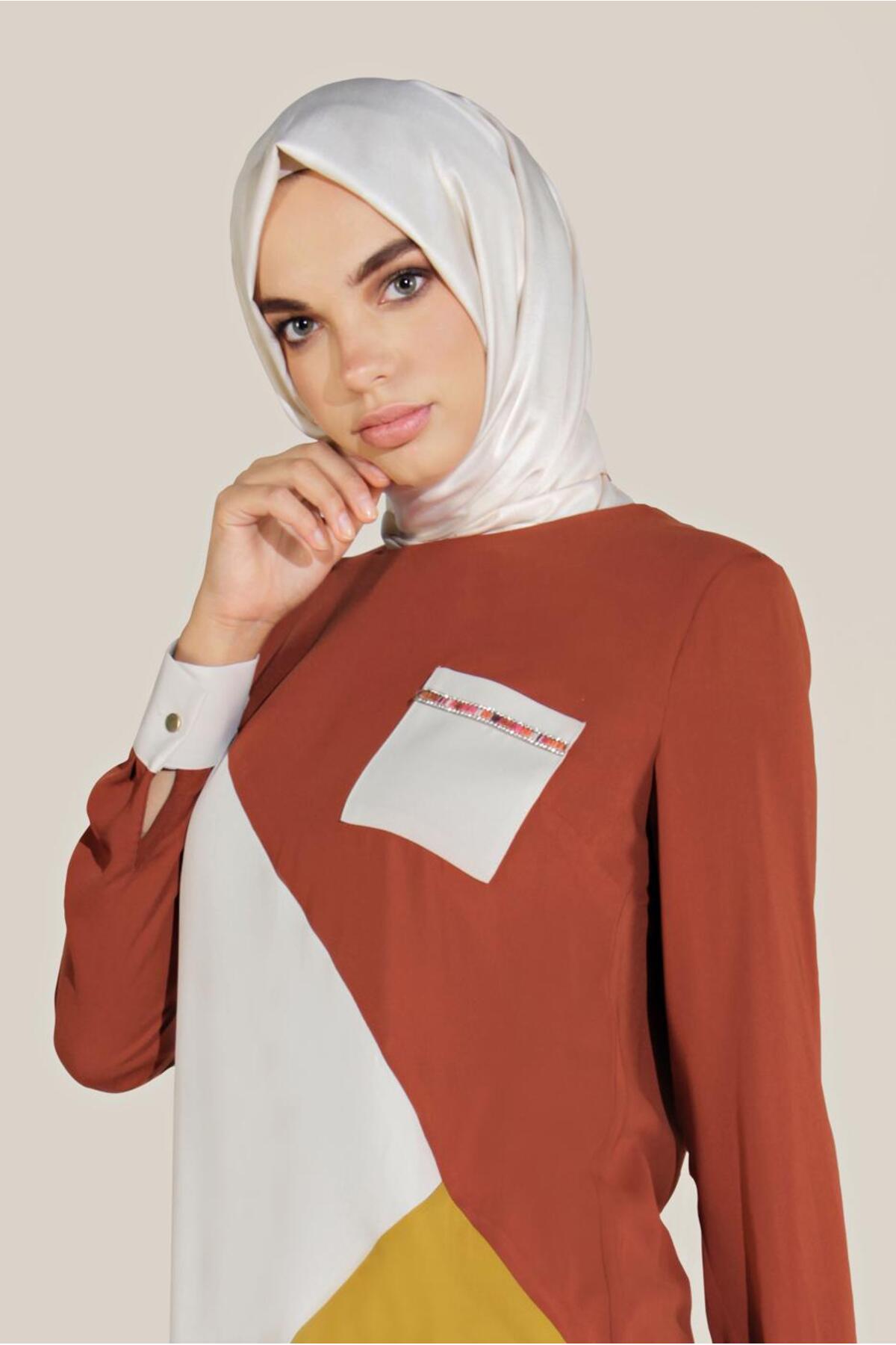 تونیک زنانه راسته آستین بلند | آلوینا Alvina 20YTNK0040561