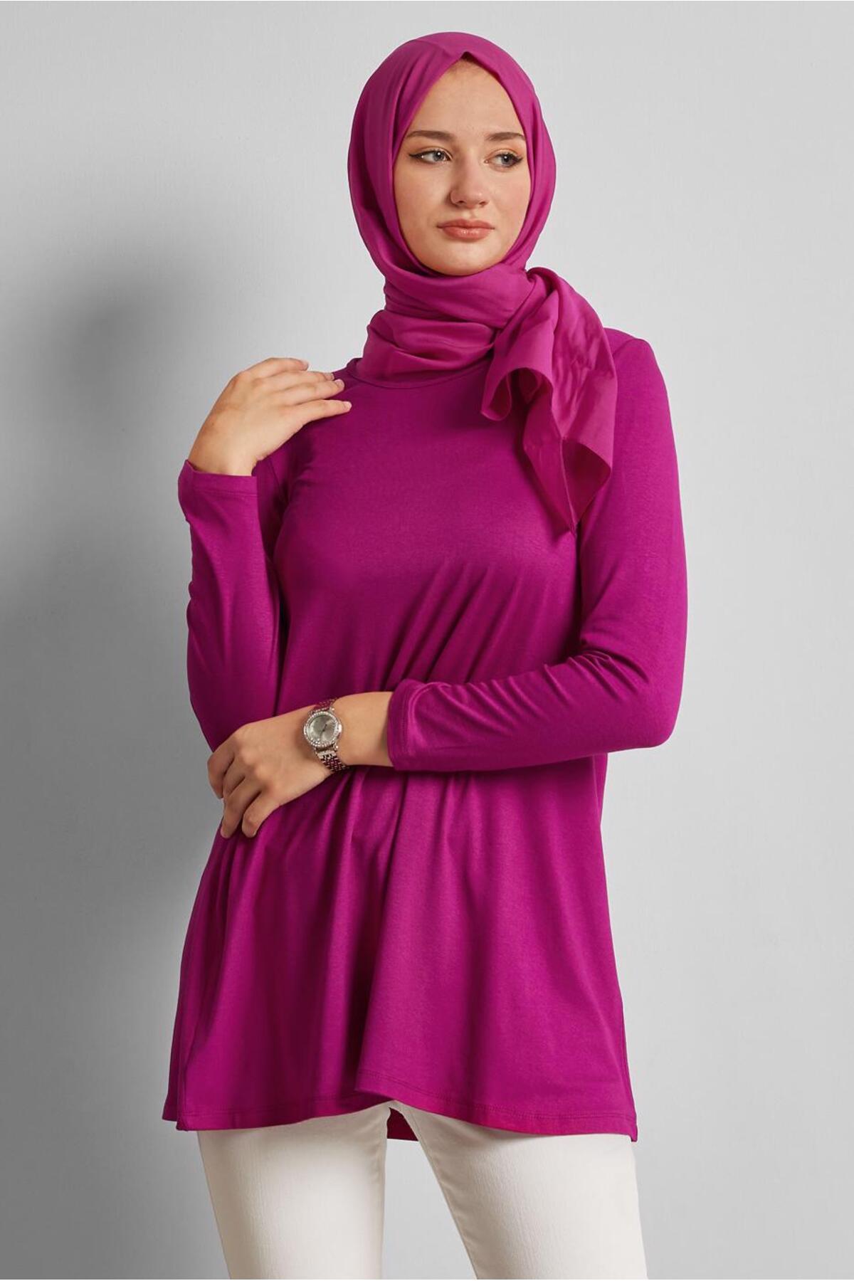 تونیک زنانه راسته آستین استاندارد | آلوینا Alvina 25YTNK0044788