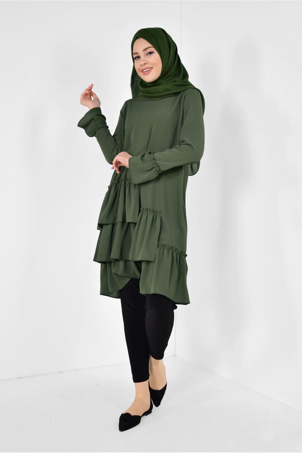 تونیک زنانه راسته آستین بلند | آلوینا Alvina 19YTNK004850