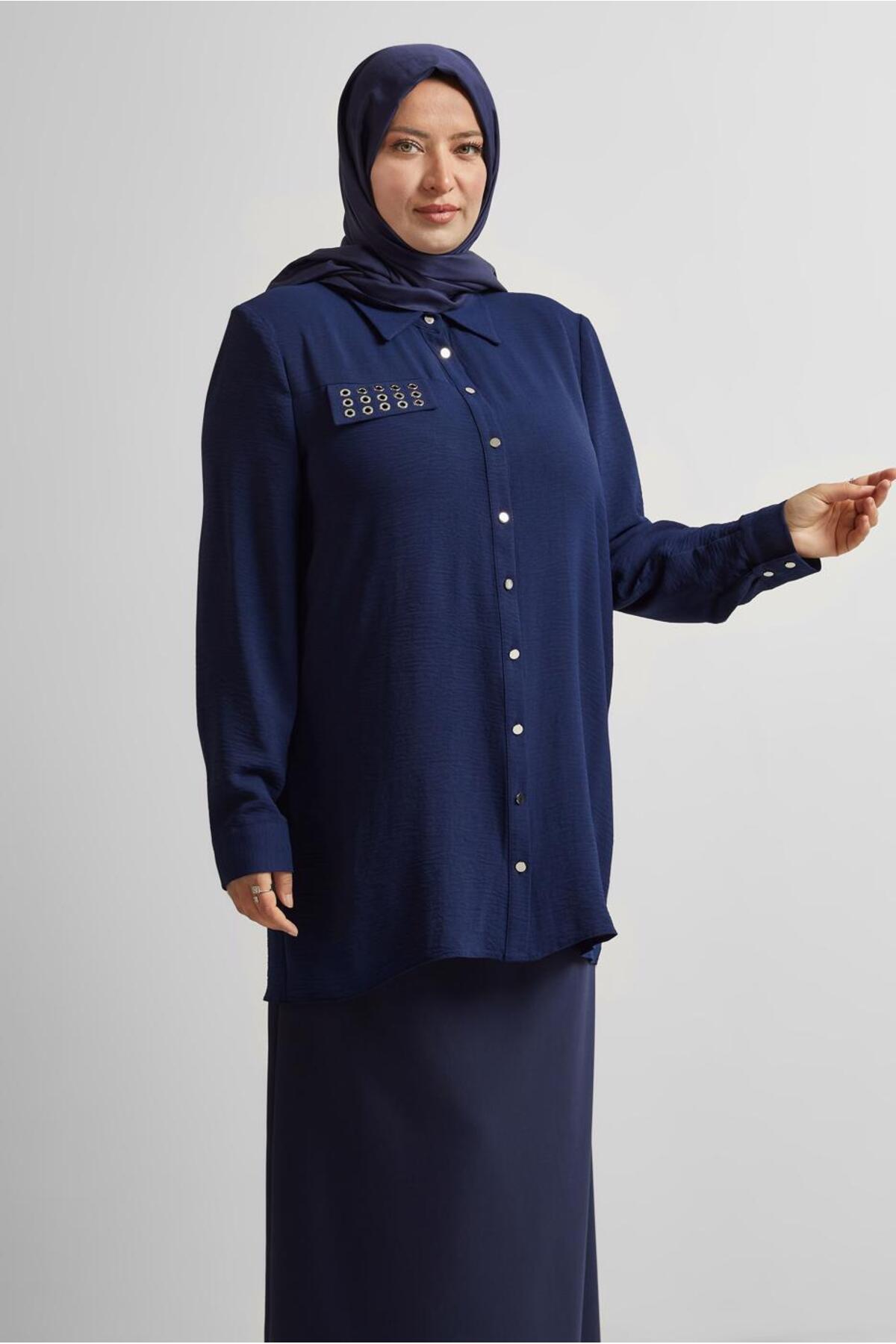 تونیک زنانه راسته آستین بلند | آلوینا Alvina 25YTNK0020711