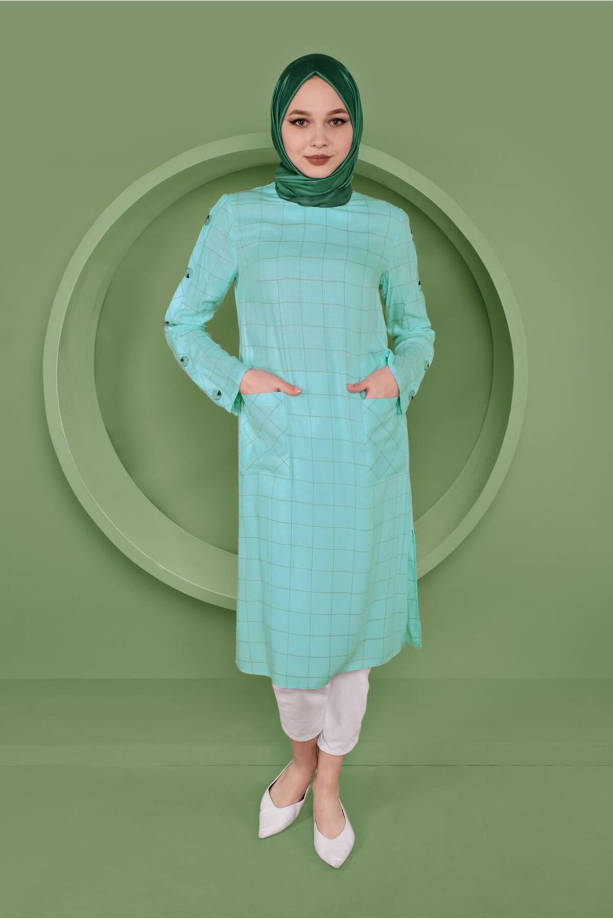 تونیک زنانه راسته آستین بلند | آلوینا Alvina 21YTNK0041442
