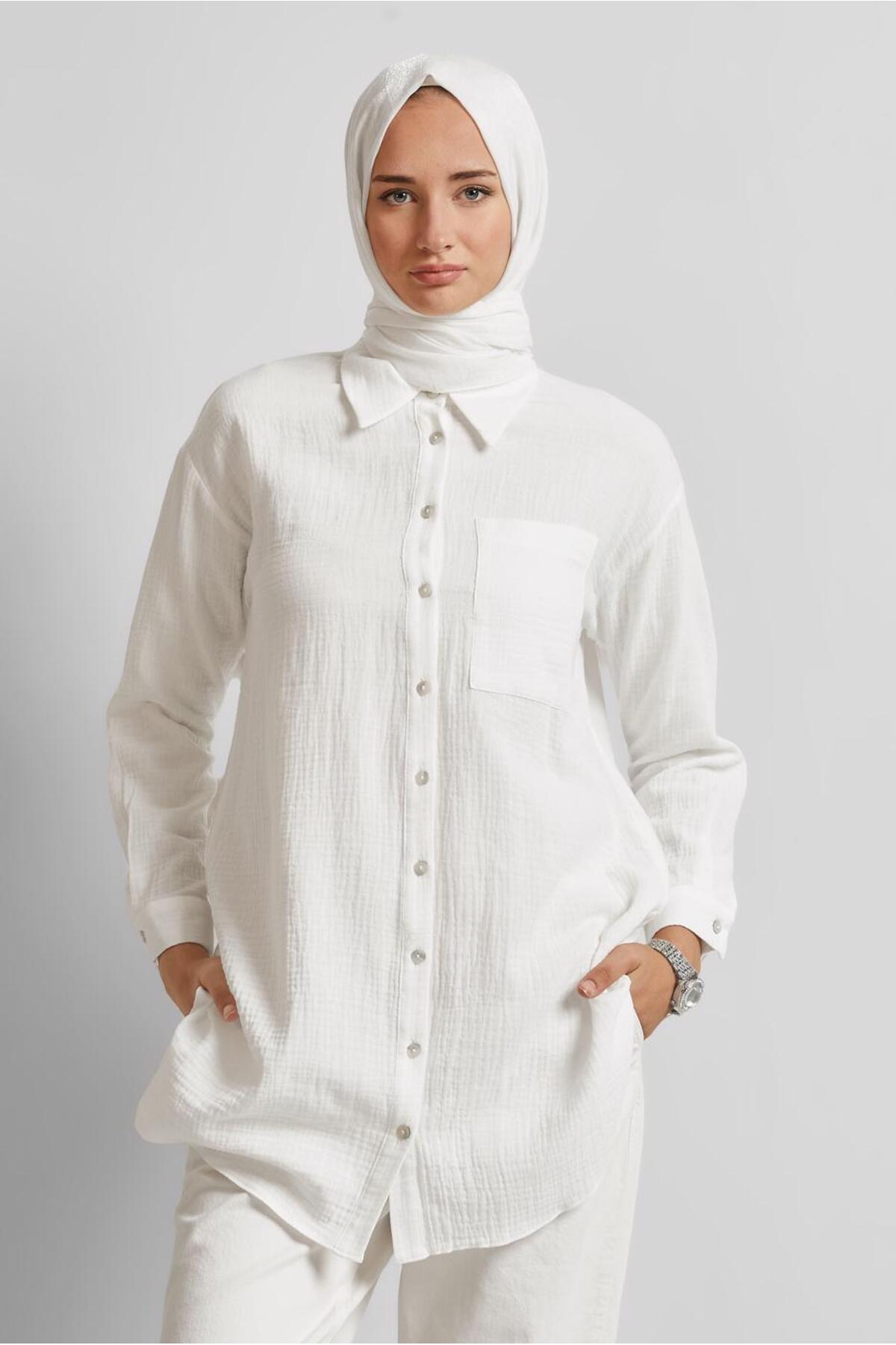 تونیک زنانه راسته آستین استاندارد | آلوینا Alvina 25YTNK0045654