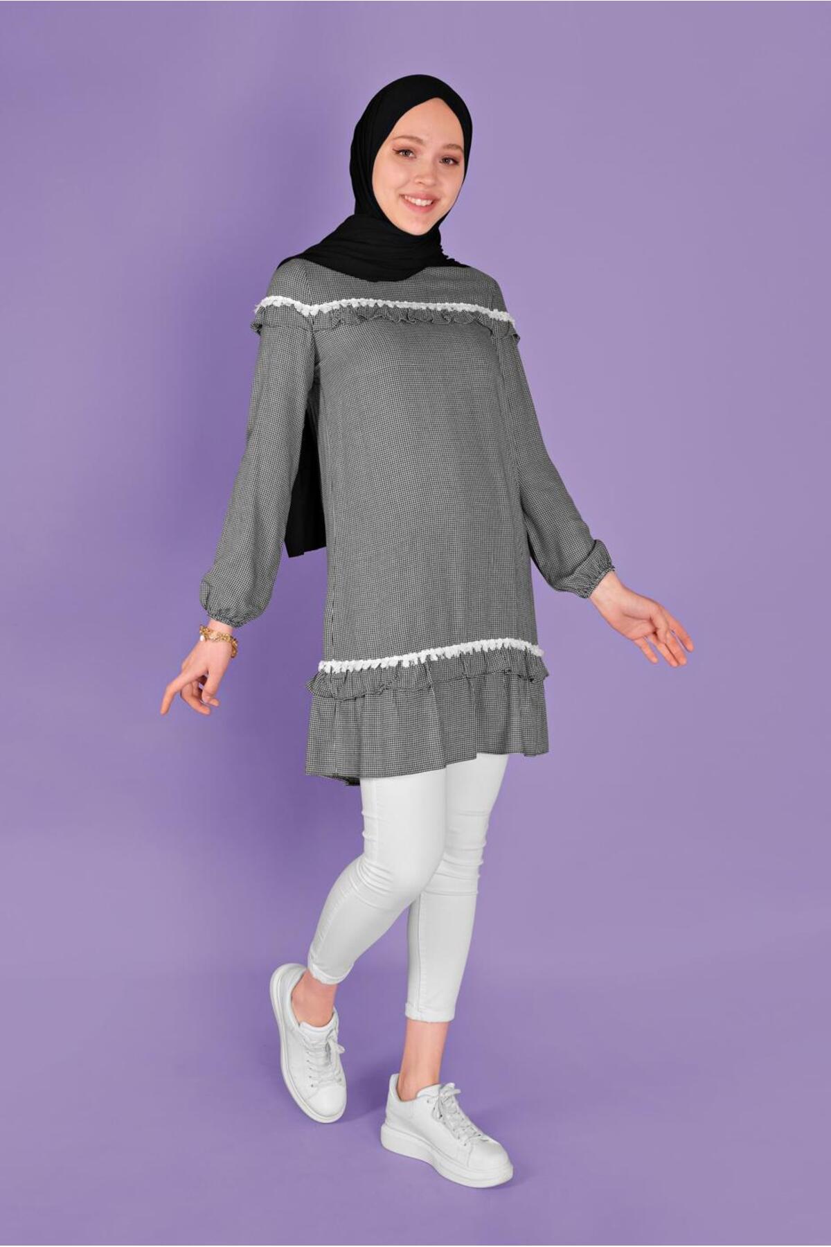 تونیک زنانه راسته آستین بلند | آلوینا Alvina 21YTNK0041447