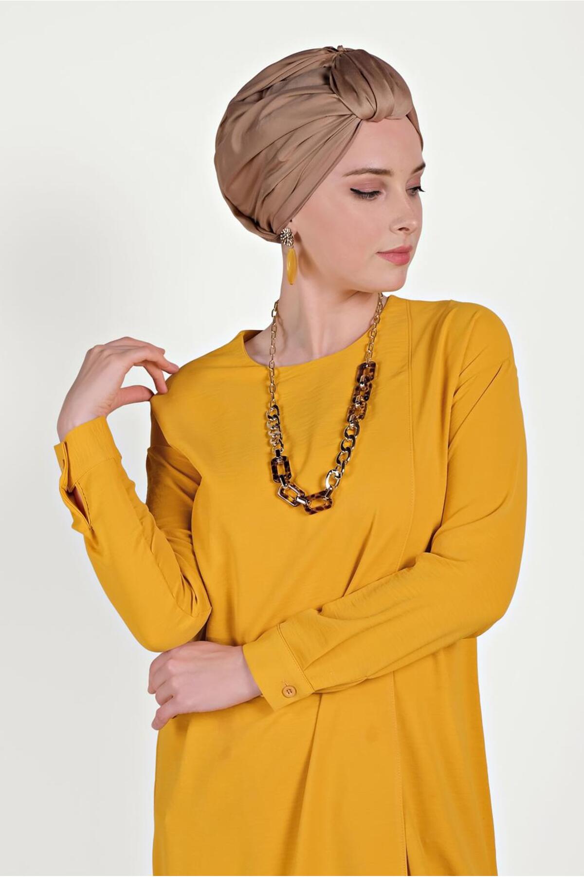 تونیک زنانه راسته آستین بلند | آلوینا Alvina 20YTNK0040470