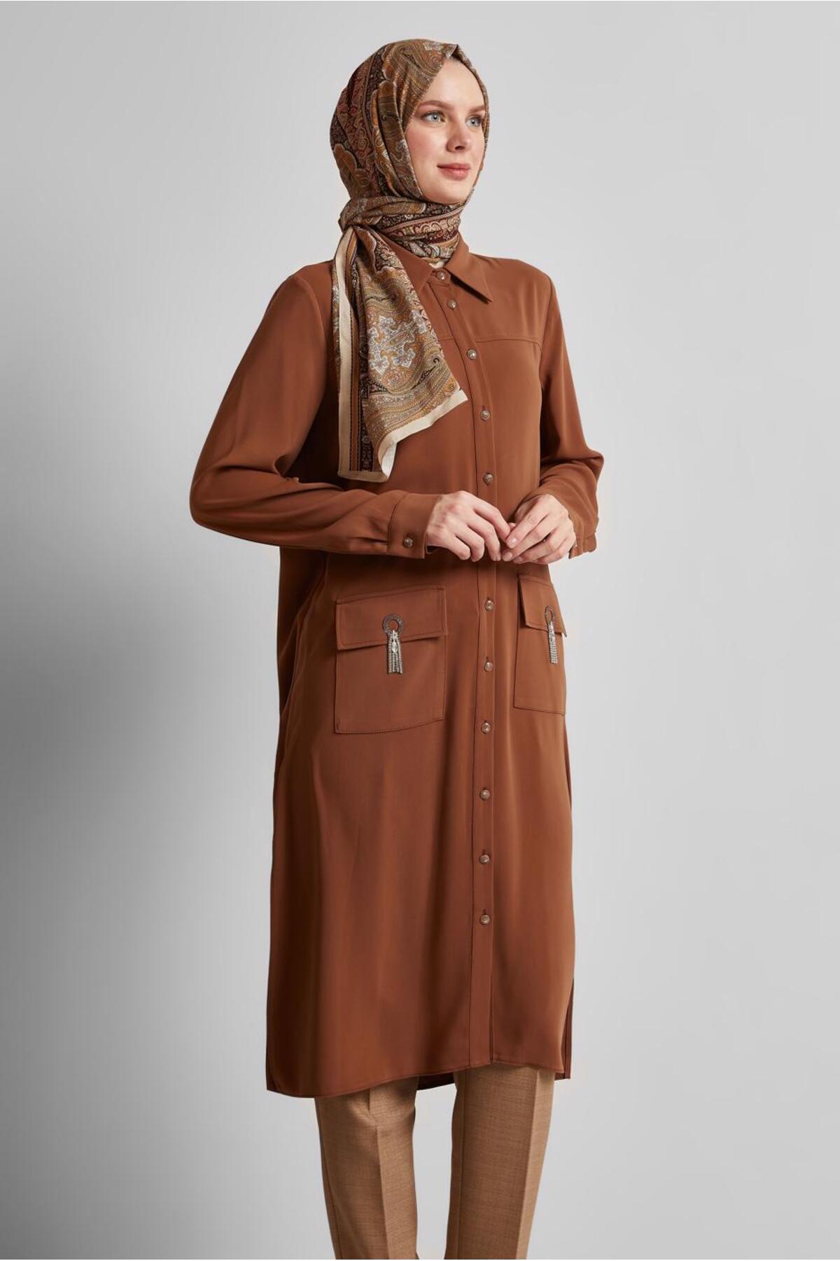 تونیک زنانه راسته  آستین استاندارد | آلوینا Alvina 25YTNK0045517