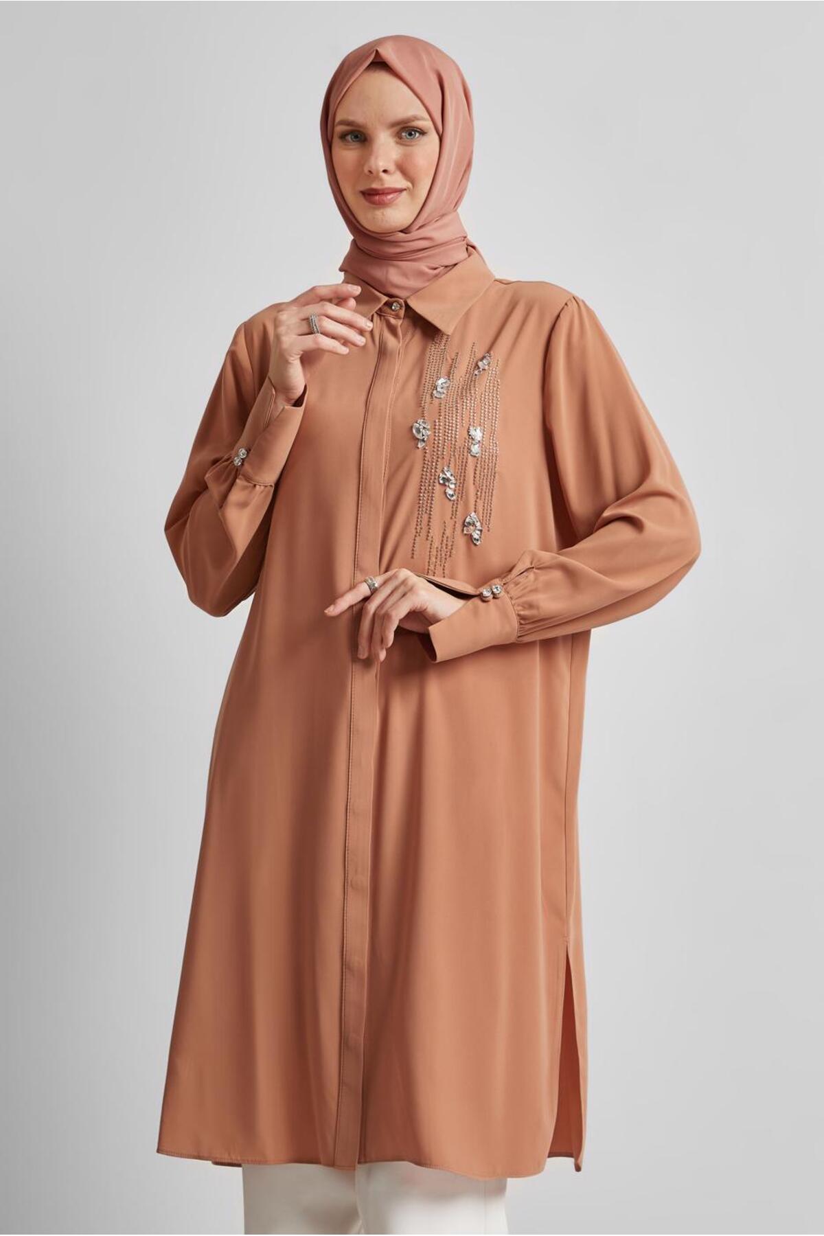تونیک زنانه راسته آستین استاندارد | آلوینا Alvina 25YTNK0045371