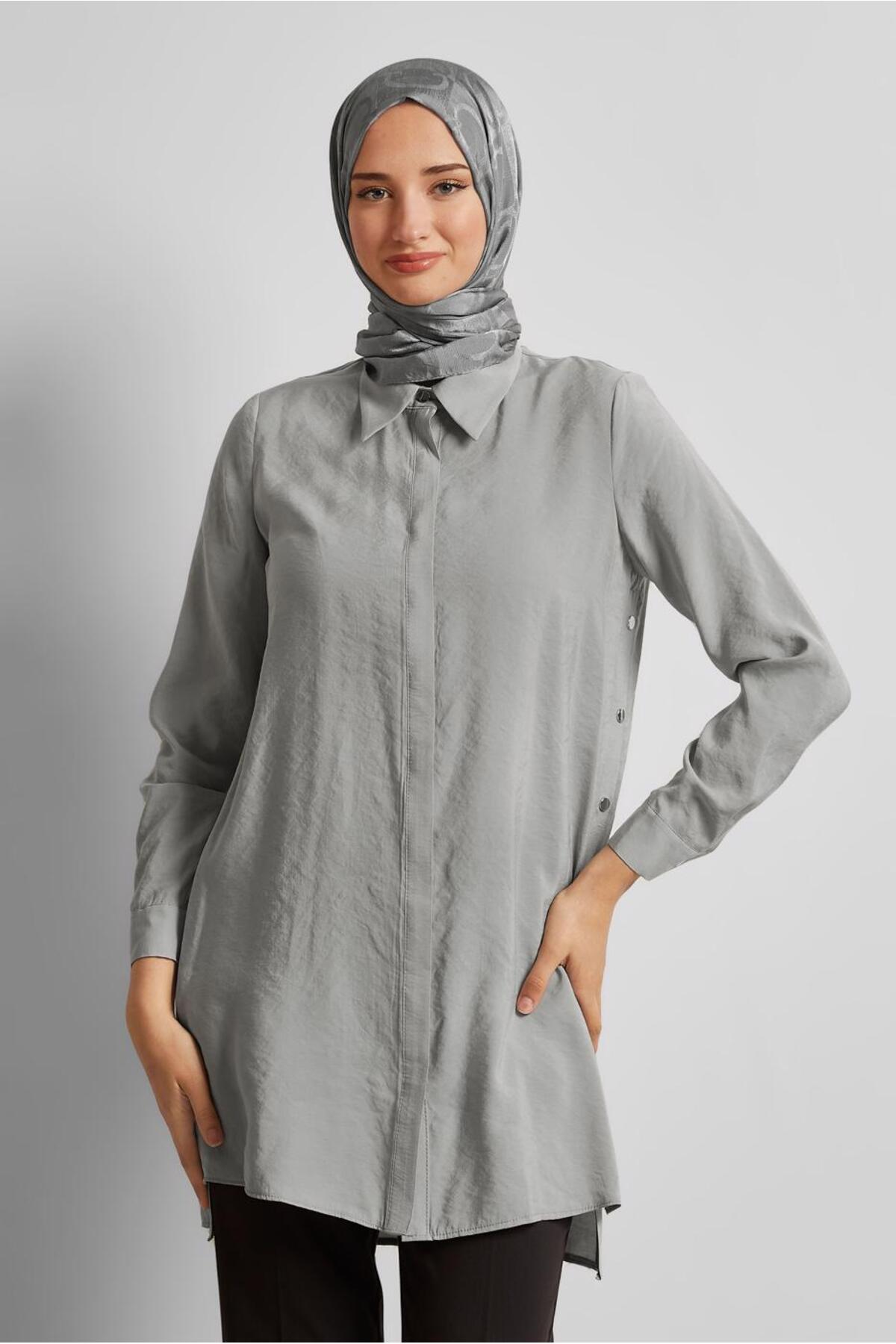 تونیک زنانه راسته آستین استاندارد | آلوینا Alvina 25YTNK0045674