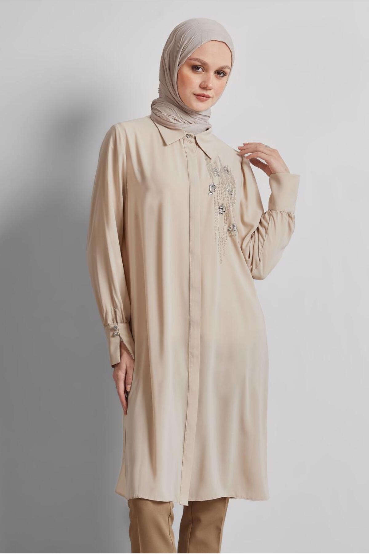 تونیک زنانه راسته آستین استاندارد | آلوینا Alvina 25YTNK0045371