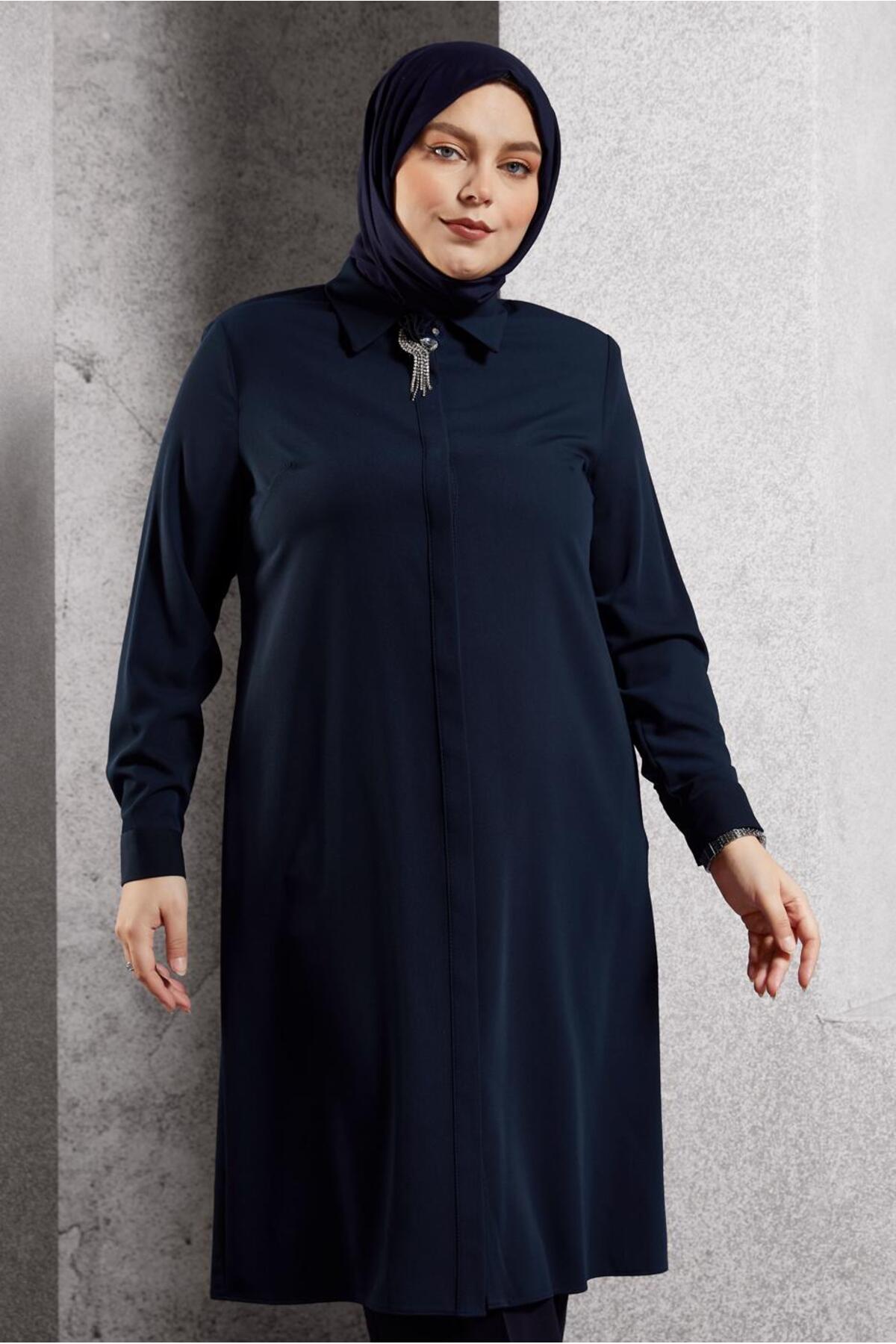 تونیک زنانه راسته آستین بلند | آلوینا Alvina 25KTNK0020625